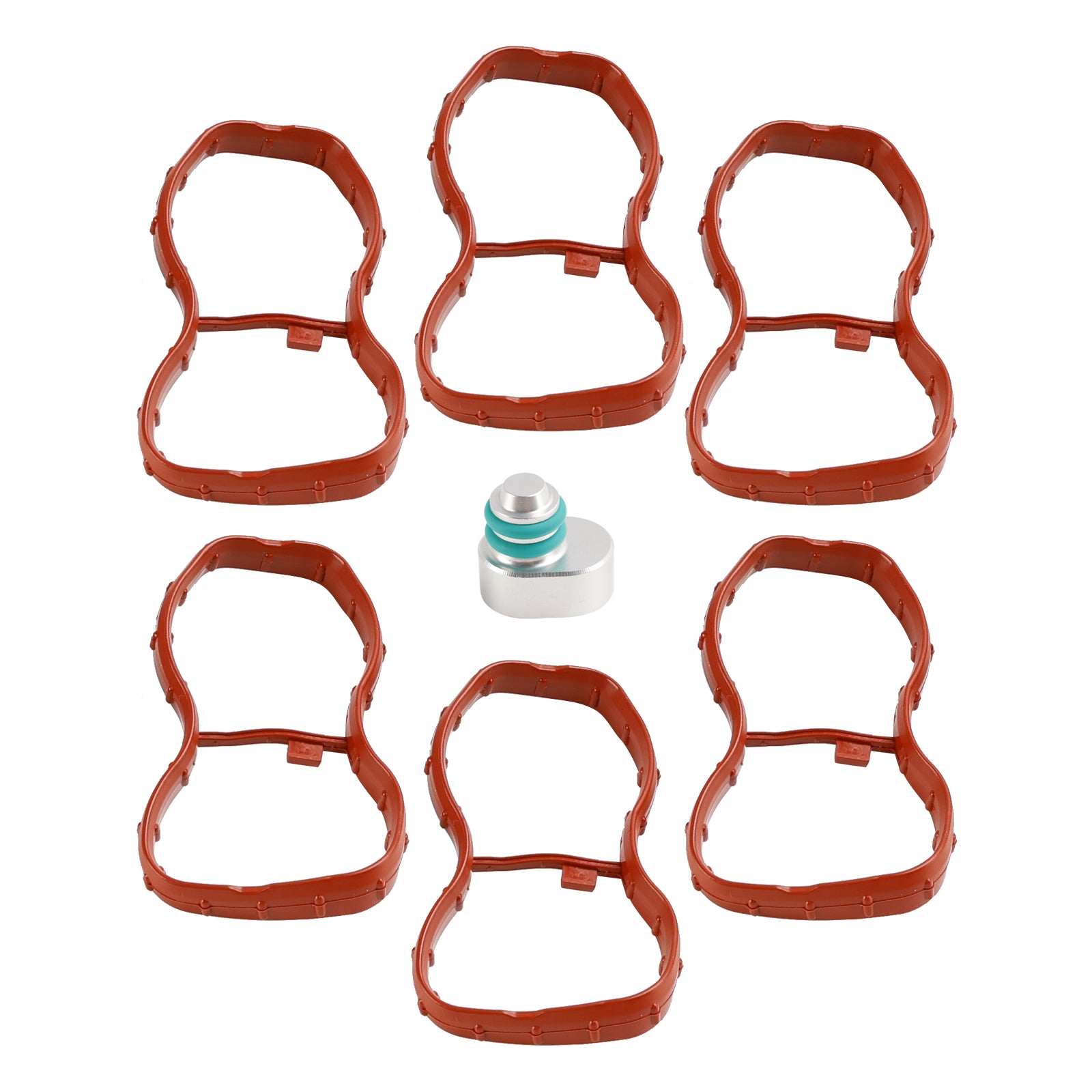 PALASER BMW E90-93 F10 F11 F07 X5 X6 N57 6Pcs Intake Manifold Gasket 1167807480 11618511363