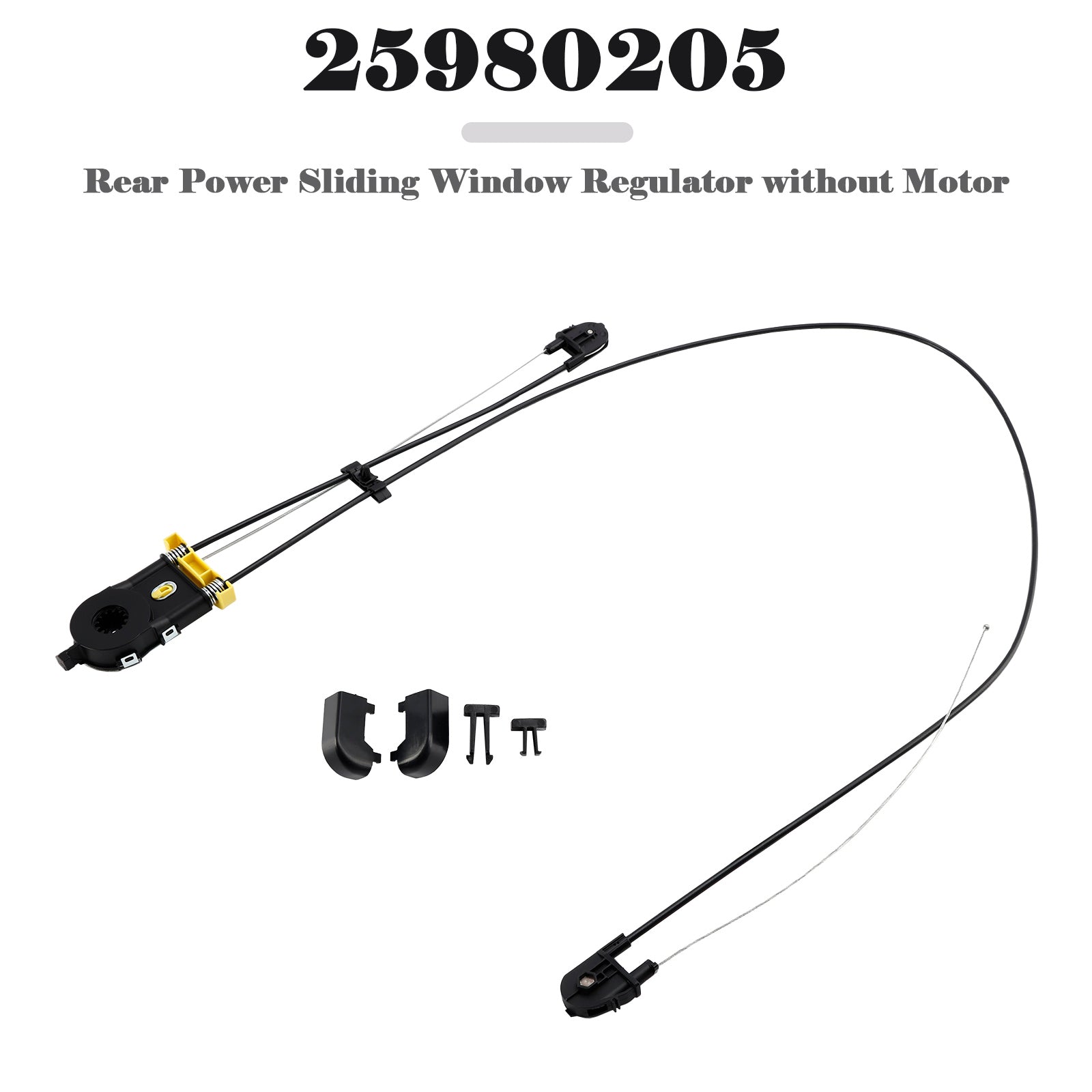 PALASER Sierra 3500 Hd Sierra 3500 Hd GMC Rear Power Sliding Window Regulator Without Motor 25980205 - Image 2