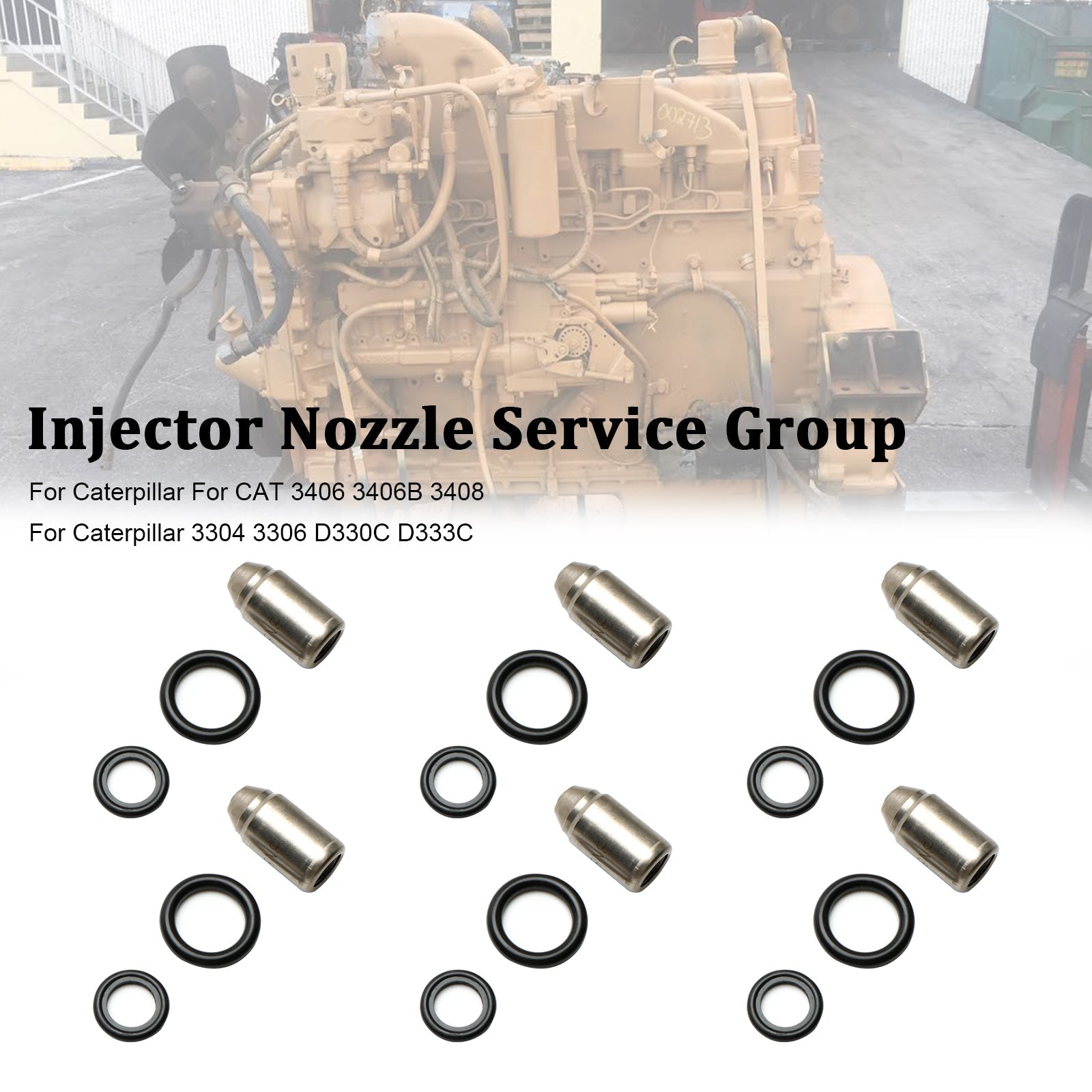 PALASER Caterpillar 3304 3306 D330C D333C 6PCS Injectors Nozzle Service Group 8N8796 7S-9891 7S-8722 8N-4694 - Image 6