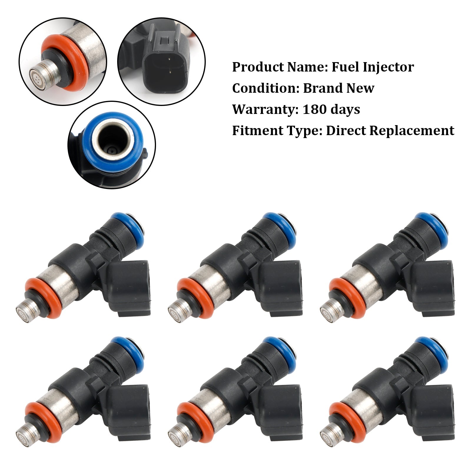 PALASER 2011-2014 Ford Edge F-150 3.7L 6PCS Fuel Injector 0280158191 - Image 10