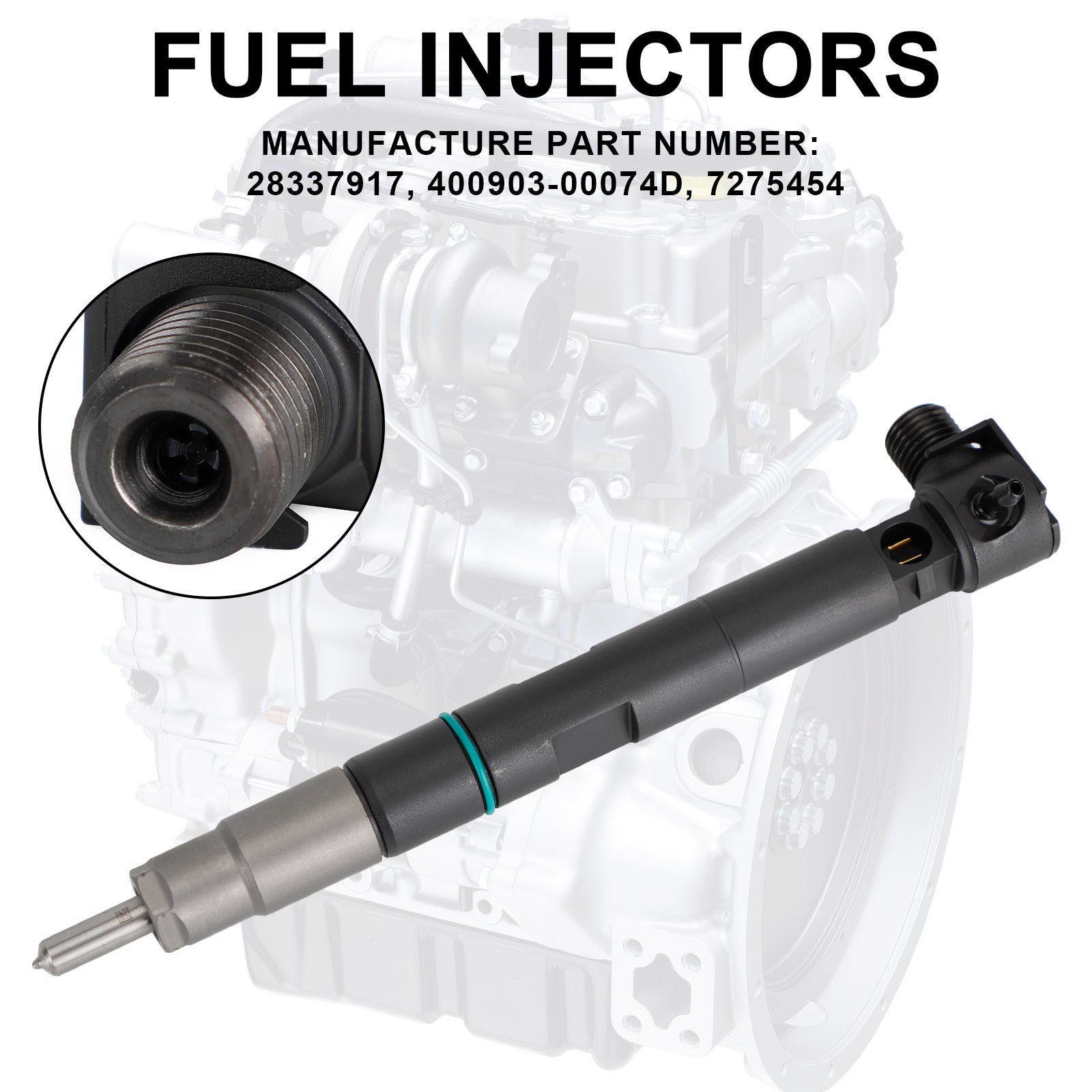 PALASER 1PCS Fuel Injectors 400903-00074D 7275454 Fit Bobcat Fit Doosan D24 D18 Engine 28337917 - Image 7