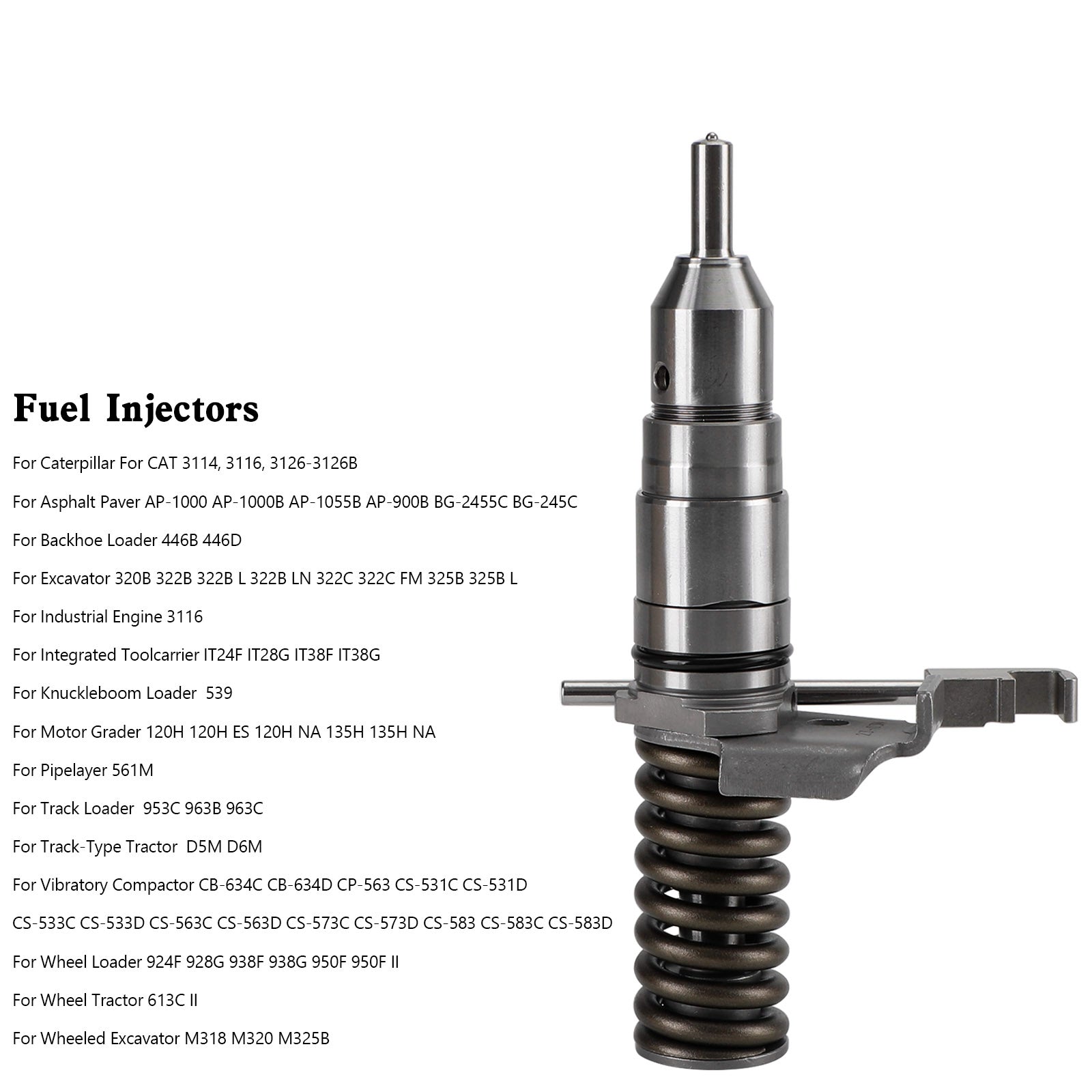 PALASER Fuel Injector 1278216 127-8222 127-8205 0R-8682 Fit Caterpillar 3116 3114 - Image 9