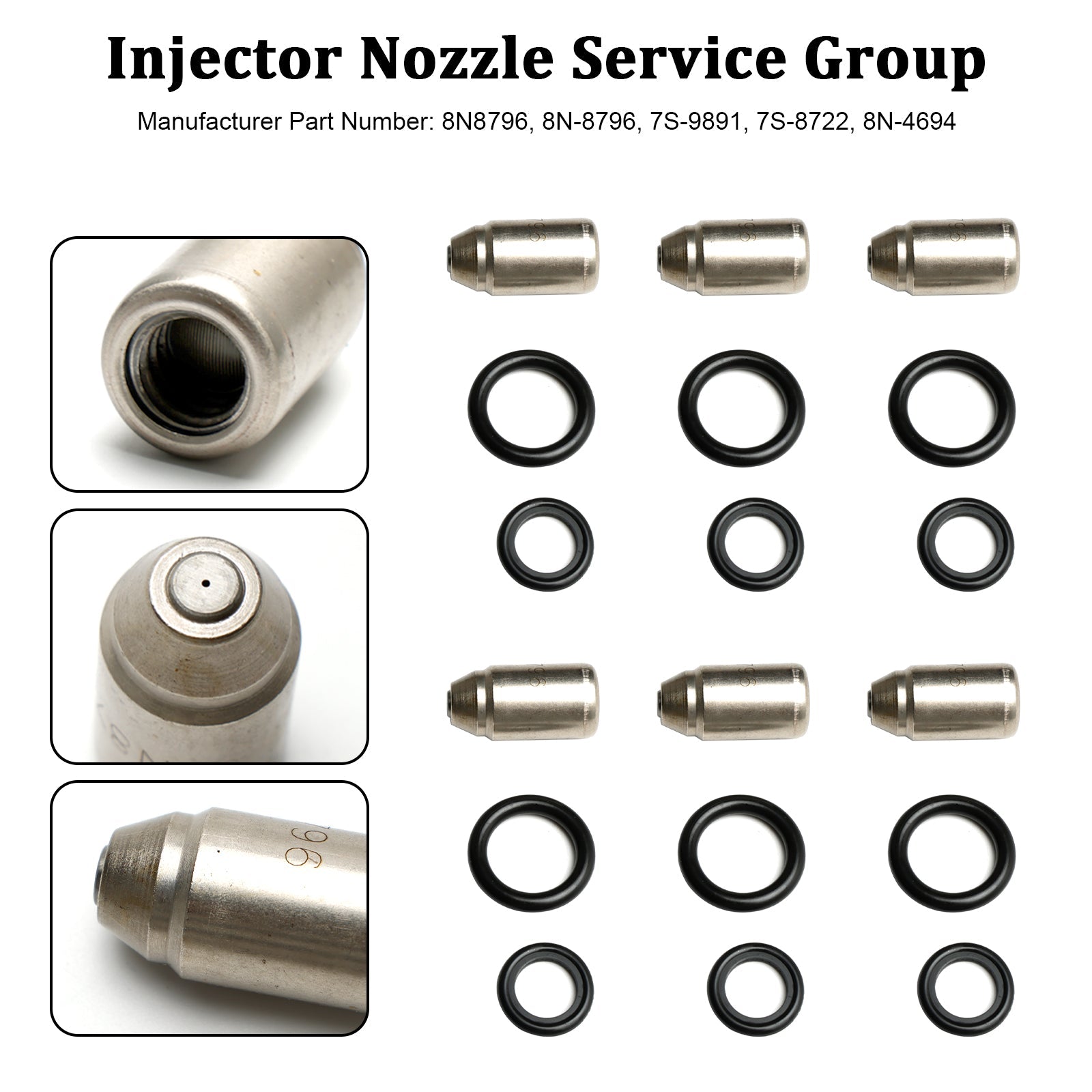 PALASER Caterpillar 3304 3306 D330C D333C 6PCS Injectors Nozzle Service Group 8N8796 7S-9891 7S-8722 8N-4694 - Image 5