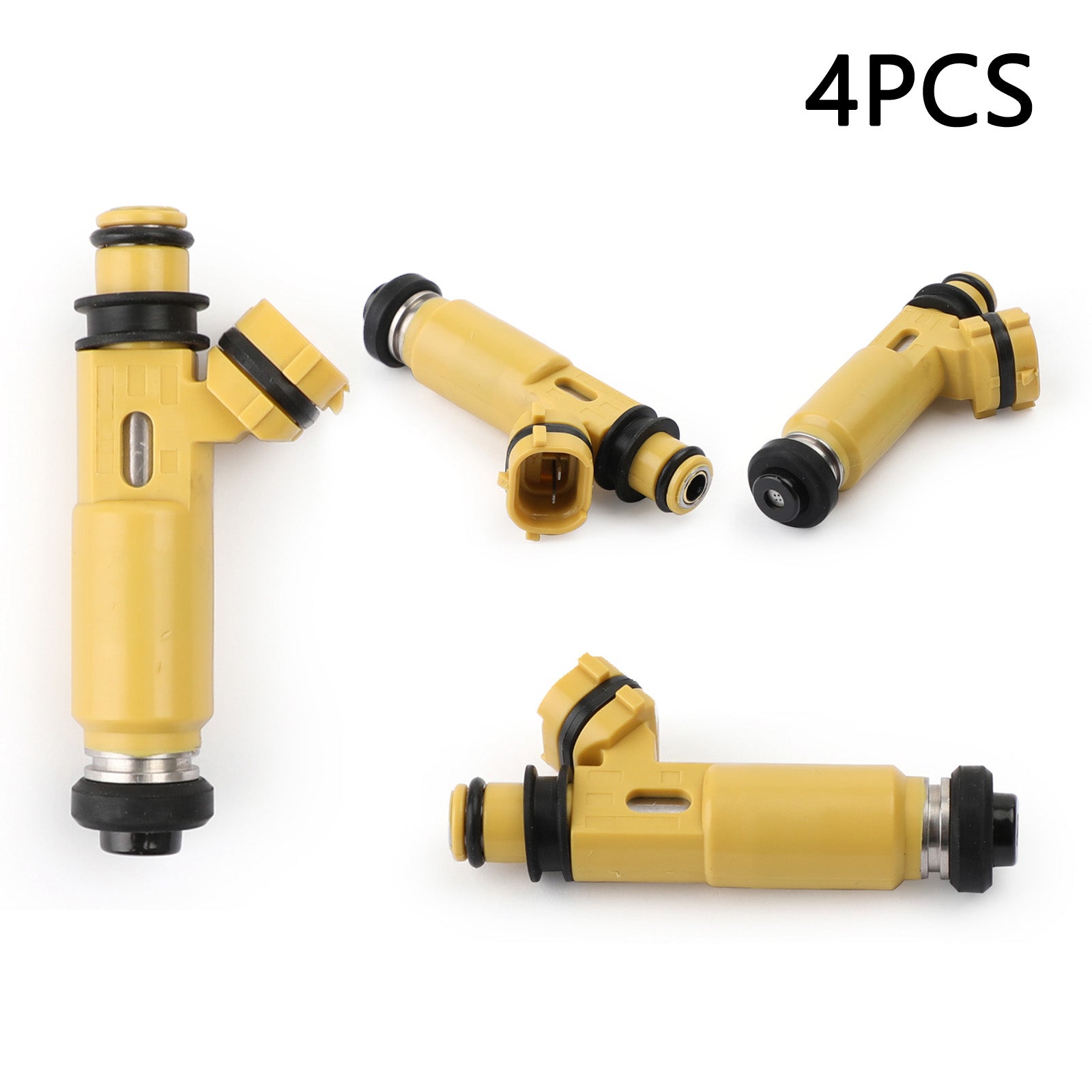 PALASER 2004-2008 Mazda RX-8 Miata 4PCS 440Cc 4-Hole Yellow Denso Fuel Injectors 195500-4450