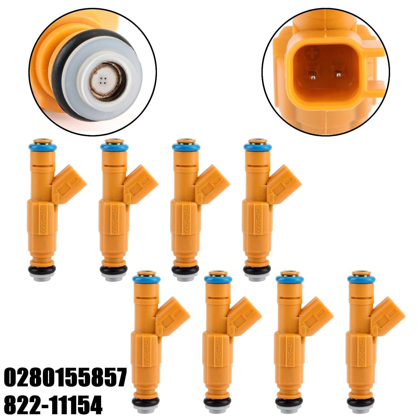 PALASER Set Of 8 Fuel Injectors 0280155857 For Ford 4.6 Lincoln Town 822-11154 0280155857 - Image 2