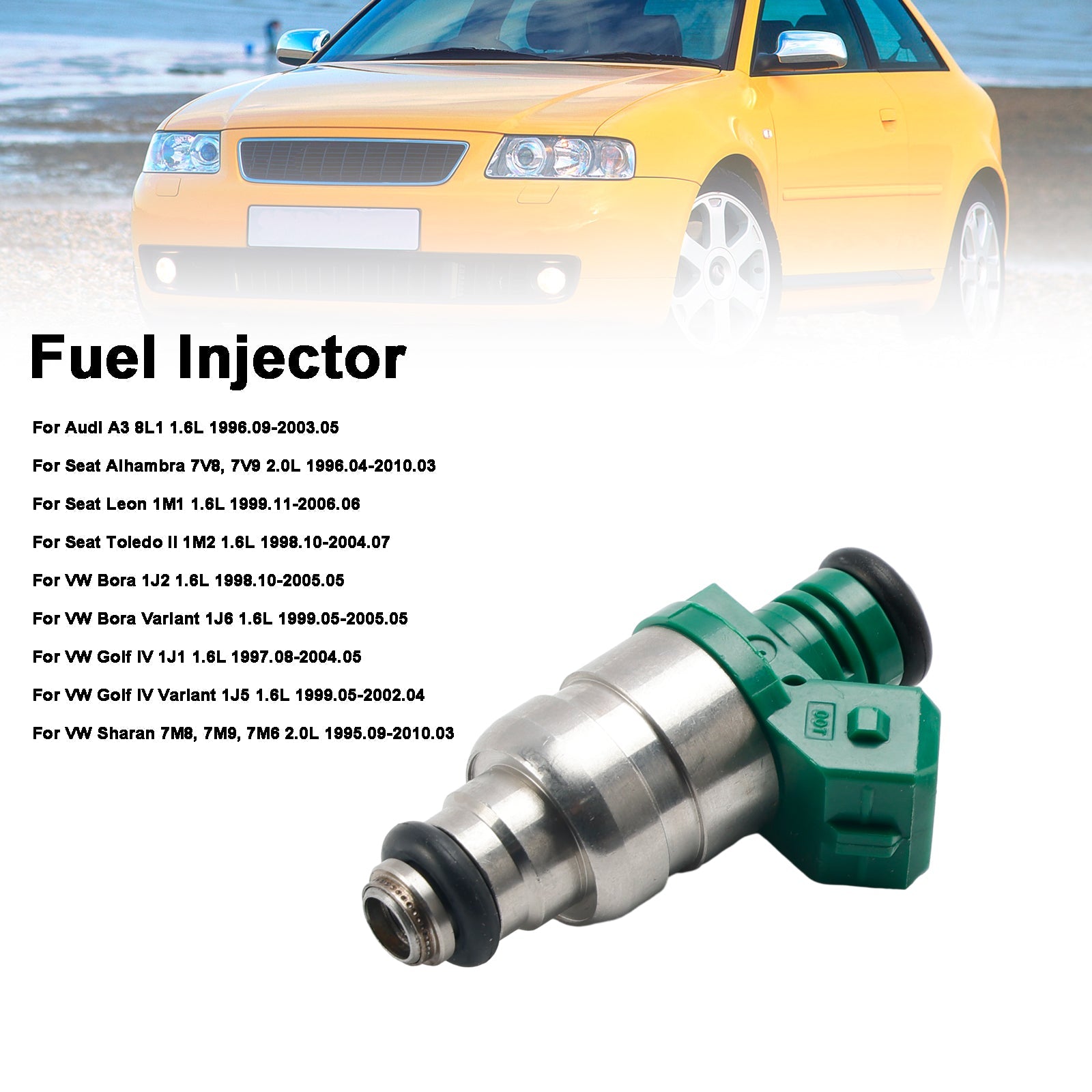 PALASER 1998.10-2005.05 Volkswagen Bora 1.6L 1Pcs Fuel Injector 037906031AA - Image 3