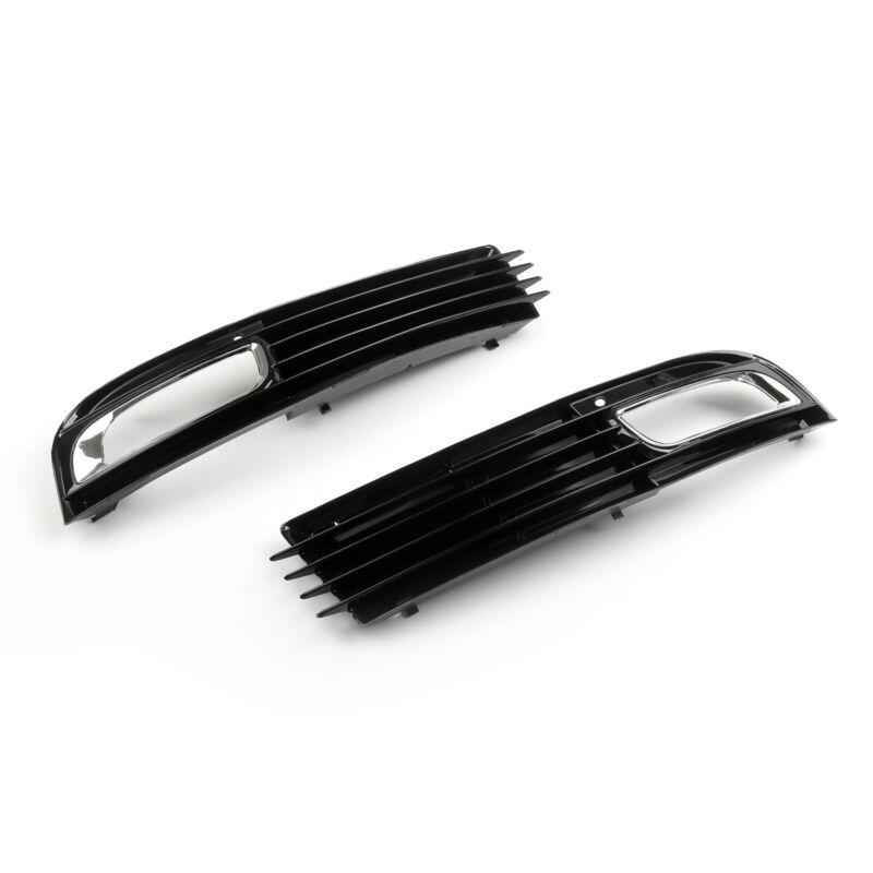 PALASER Pair ABS Car Lower Bumper Grille Fog Light Grill Chromed For 2008-2010 Audi A8 D3 - Image 2