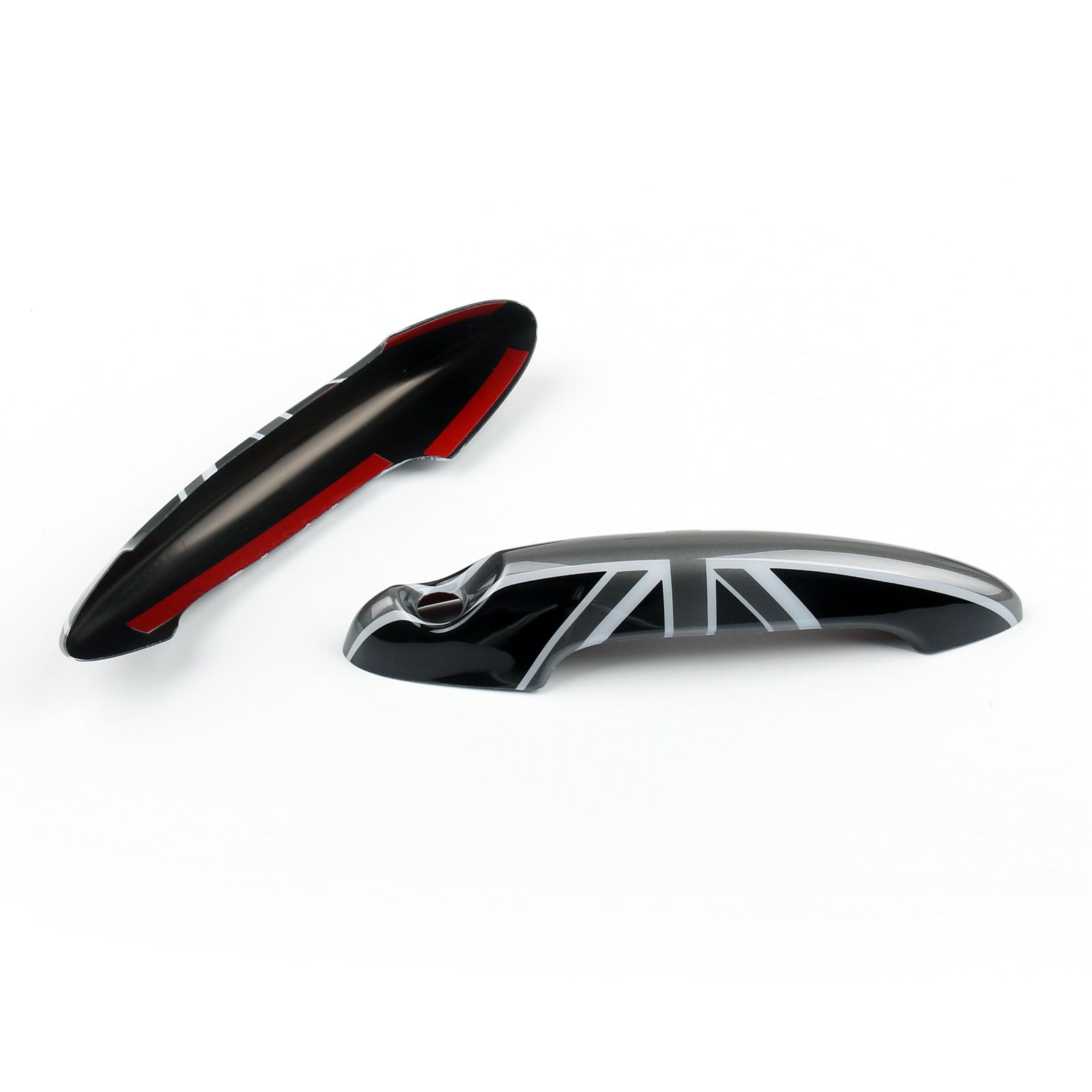 PALASER Mini Cooper R50 R52 R53 R55 R56 Black Union Jack Uk Design Door Handle Cover