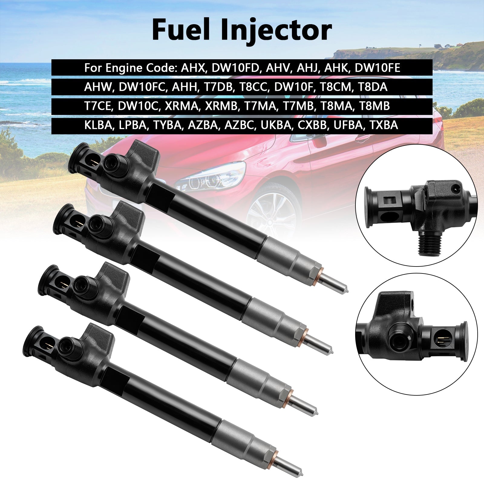 PALASER Ford Delphi Diesel 4Pcs Fuel Injector 28388960 9674984080 28602948 - Image 6
