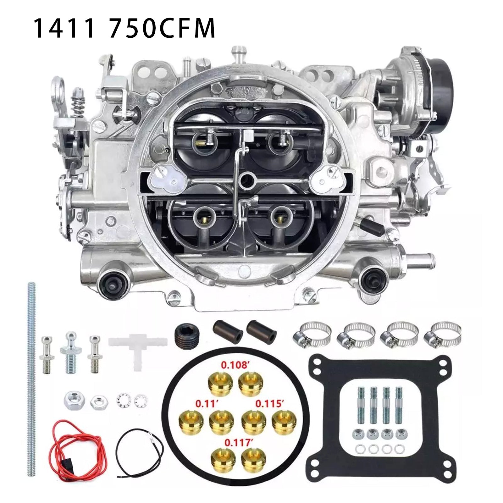 PALASER 4 Barrel Carburetor For Edelbrock 1411 Performer 750 Cfm Electric Choke - Image 4