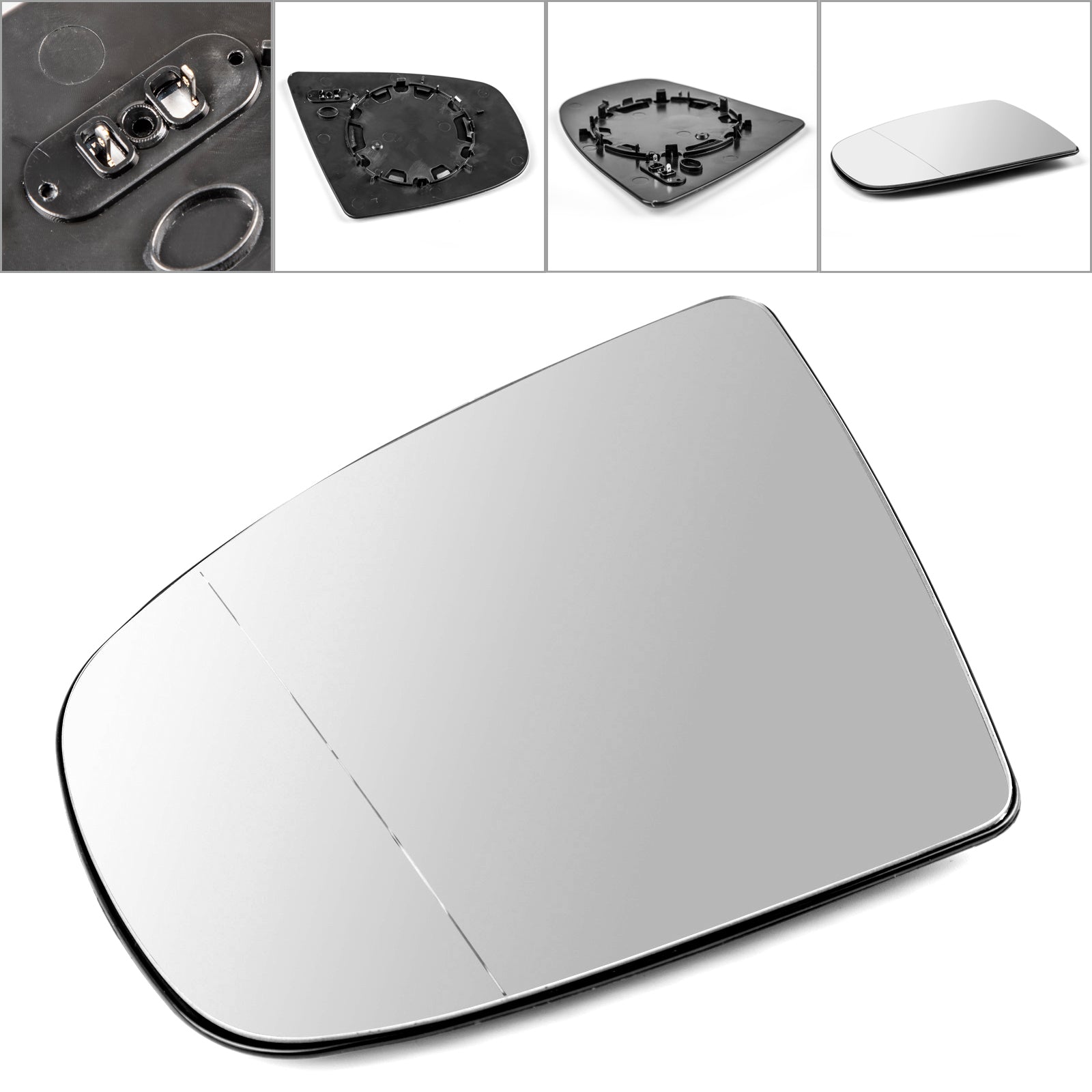 PALASER 2008-2014 BMW X5 X6 E70 E71 E72 Left Heated Wing Side Mirror White Glass - Image 3