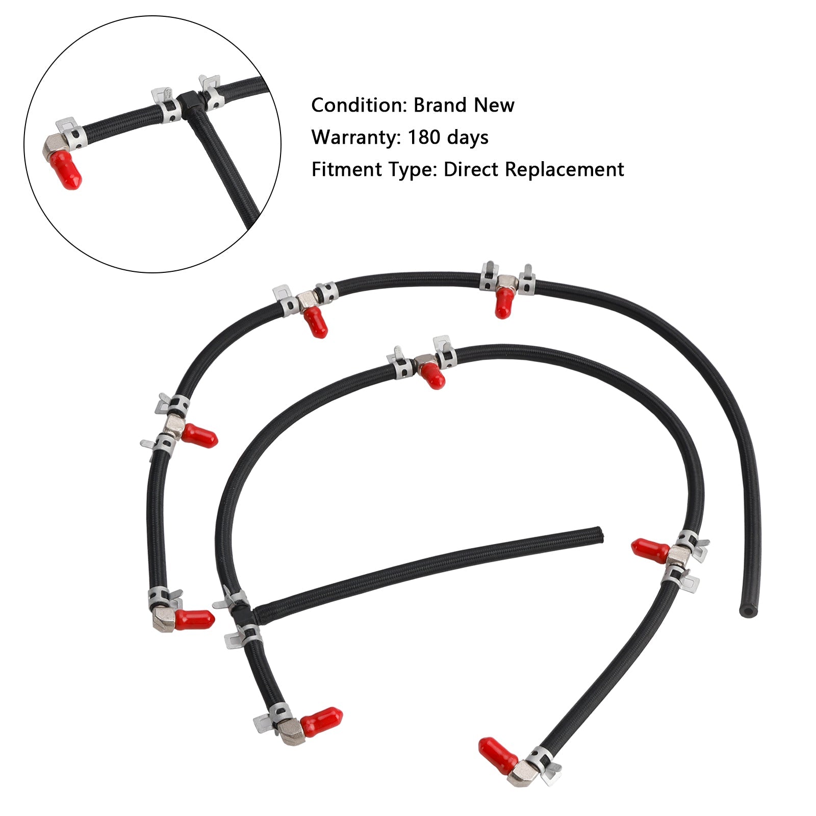 PALASER 2004-2010 Duramax Diesel Truck Engines 6.6L Fuel Injector Return Line Kit 97328733 8973287331 - Image 7