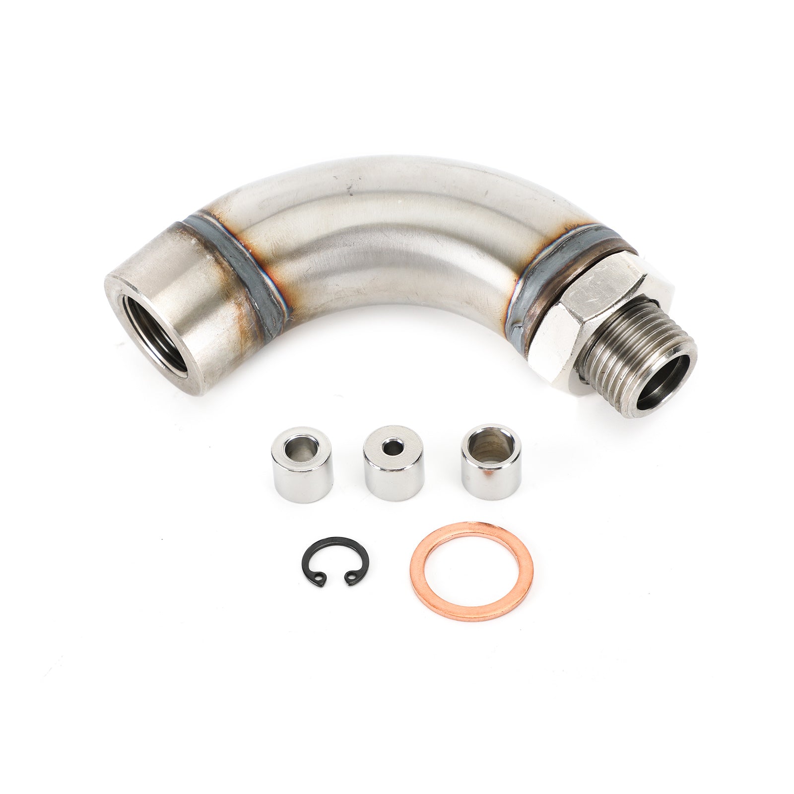 PALASER OBD2 Vihicle M18X1.5 J Style O2 Oxygen Sensor Angled Extender Spacer Kit - Image 7