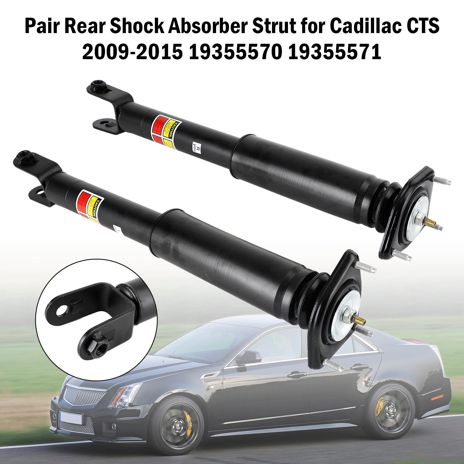 PALASER 2009-2015 Cadillac Cts Pair Rear Shock Absorber W/ Electric 25849149 19355570 25849150 19355571 - Image 10