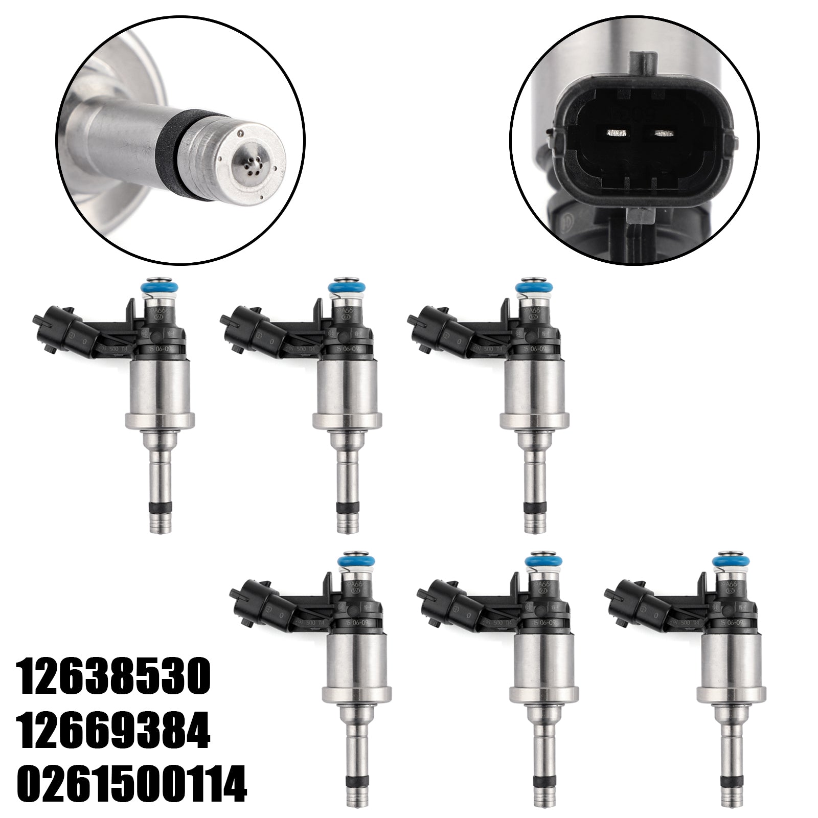 PALASER 2009-2011 GMC Acadia 3.6L V6 6PCS Fuel Injectors 12638530 - Image 3