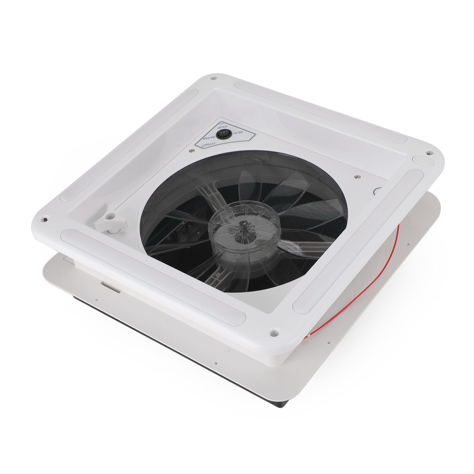 PALASER 14" Rv Caravan Roof Vent Manual Rv Camper Fan 12V Skylight With LED Light - Image 4