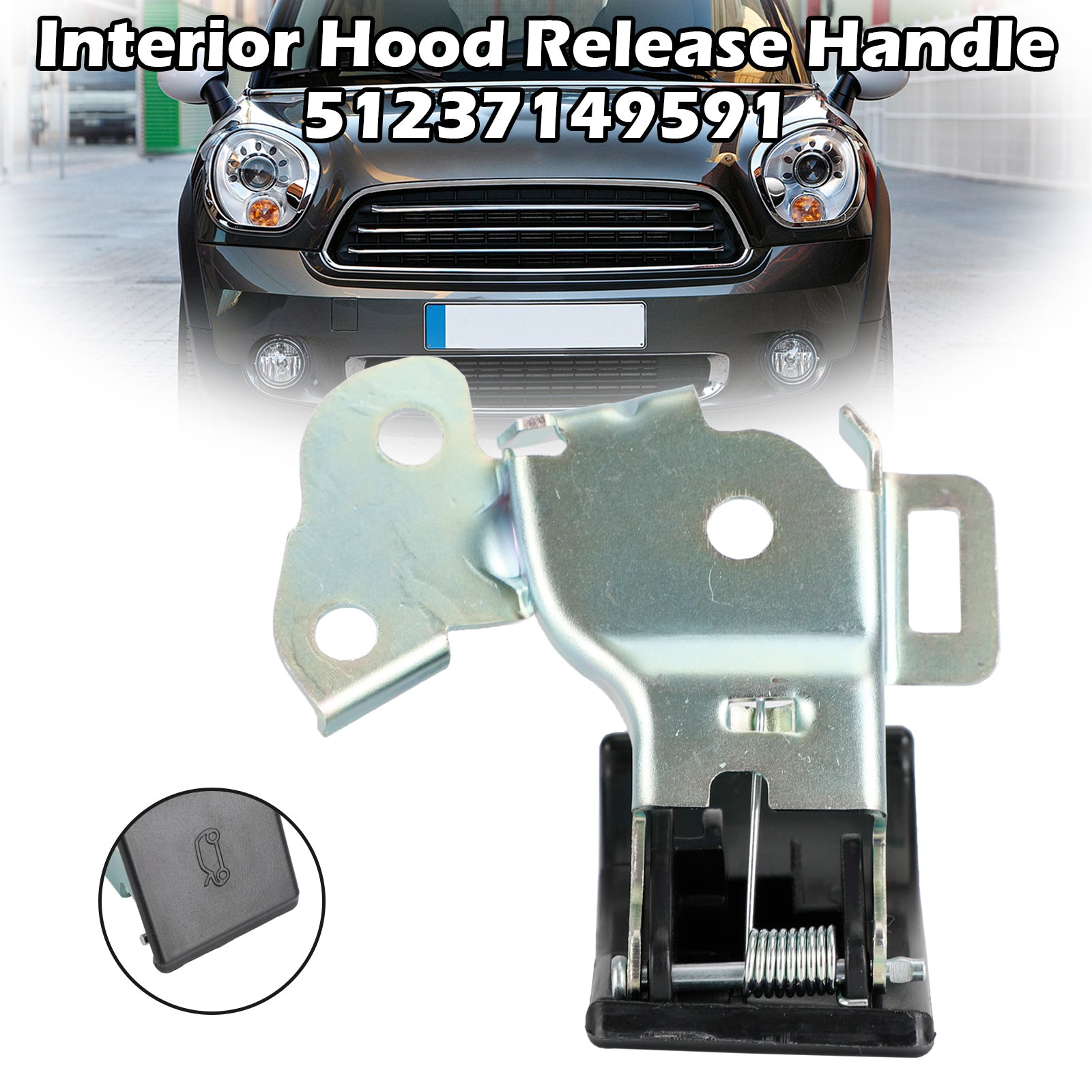 PALASER Hood Release Handle Lever 51237149591 For BMW Mini Cooper Countryman Paceman - Image 7