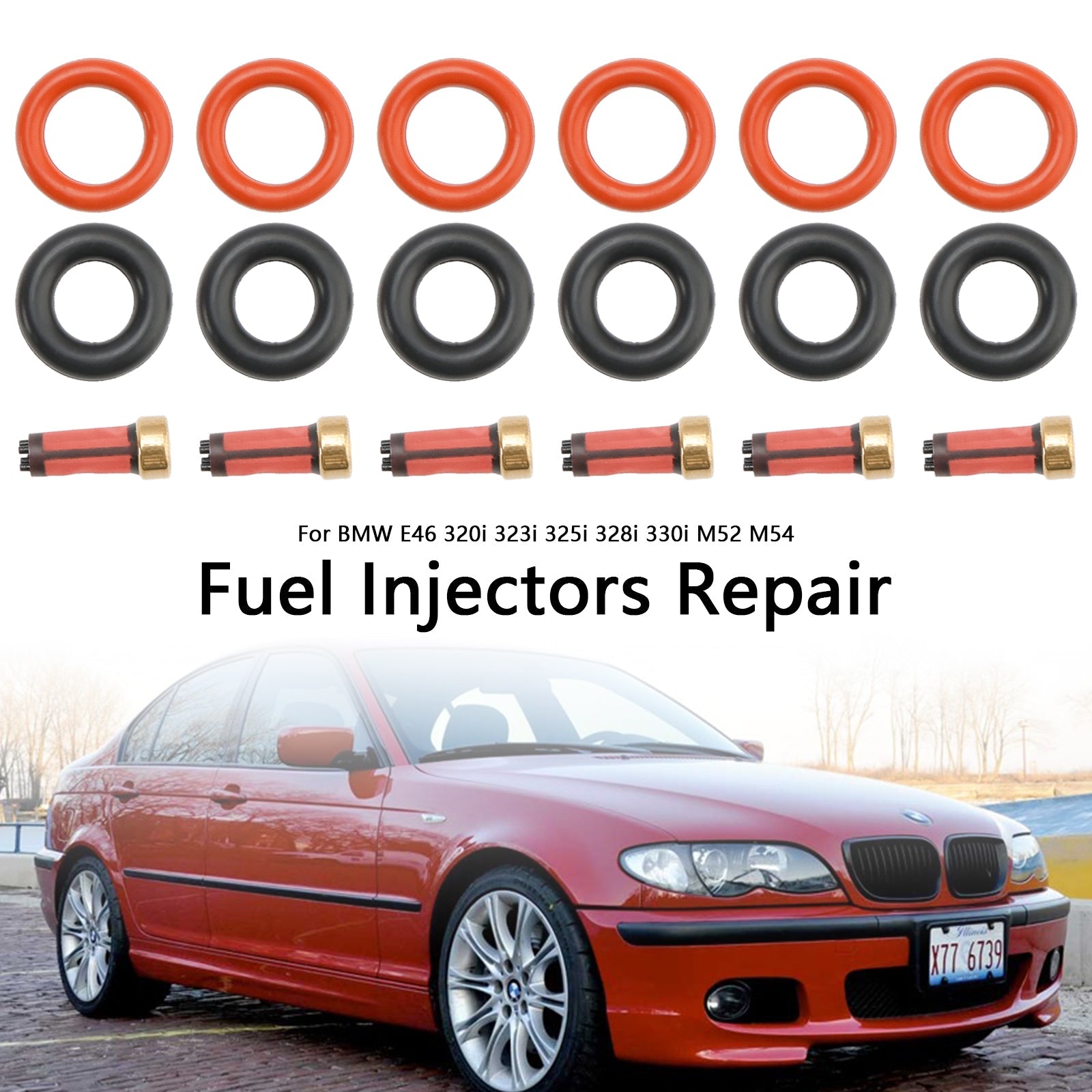 PALASER BMW E46 320i 323i 325i 330i Fuel Injector Repair Kits 13537546244 13641437486 - Image 5