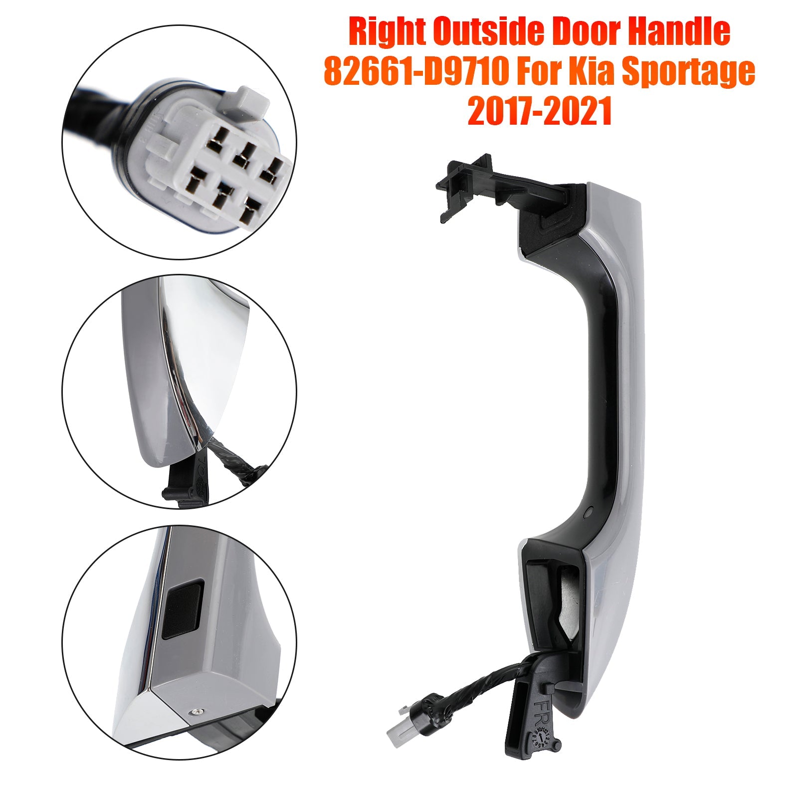 PALASER 2017-2021 Kia Sportage Right Outside Door Handle 82661-D9710 - Image 5