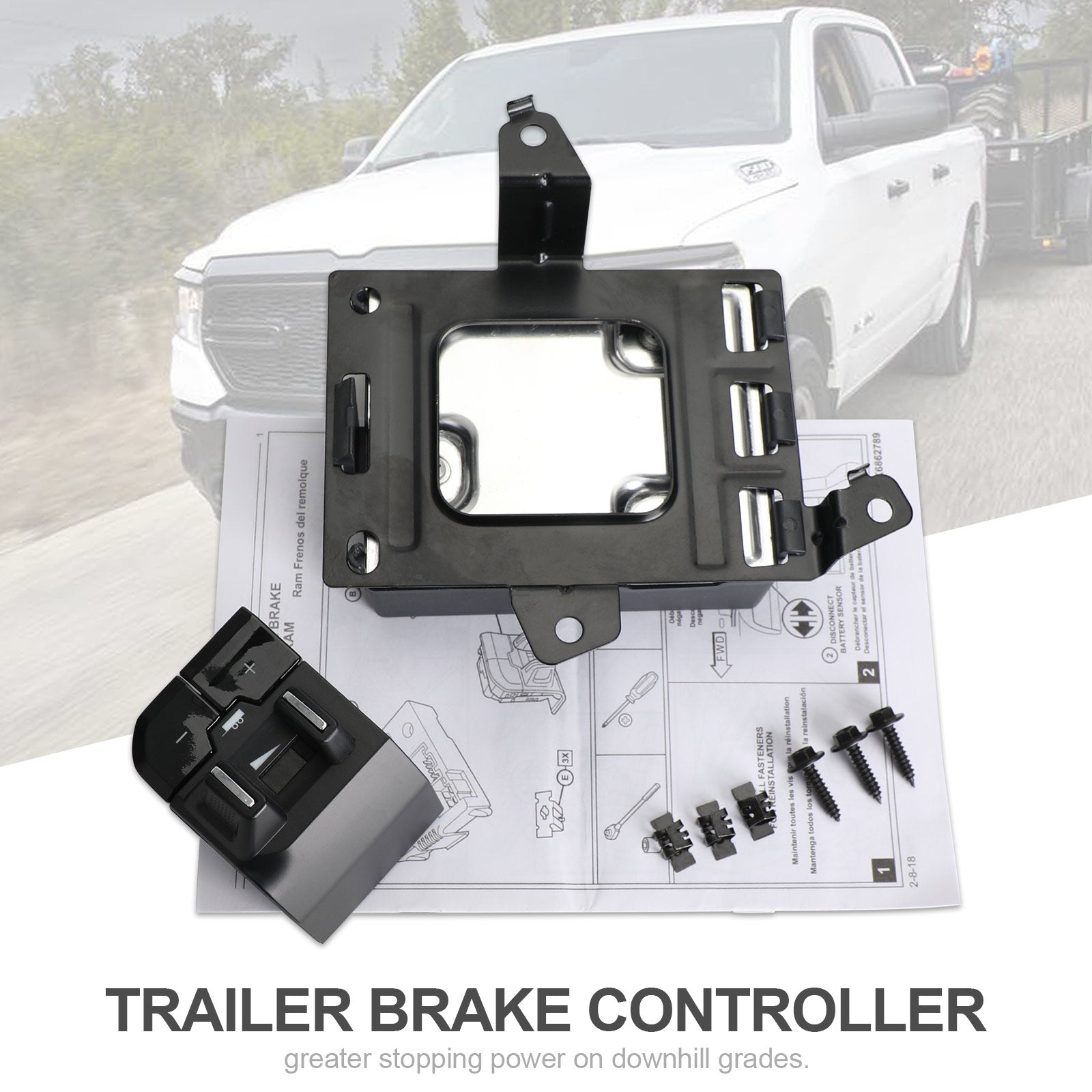 PALASER 2019-2022 Ram 1500 82215278AE Dt Integrated Trailer Brake Controller - Image 3