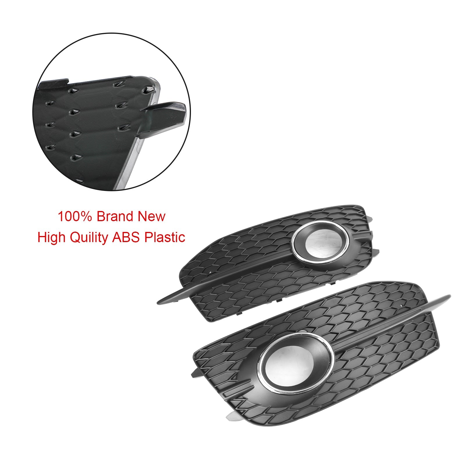 PALASER 2012-2014 Audi Q3 S-line 2PCS Bumper Fog Light Grill 8U0807681DSP9 - Image 8