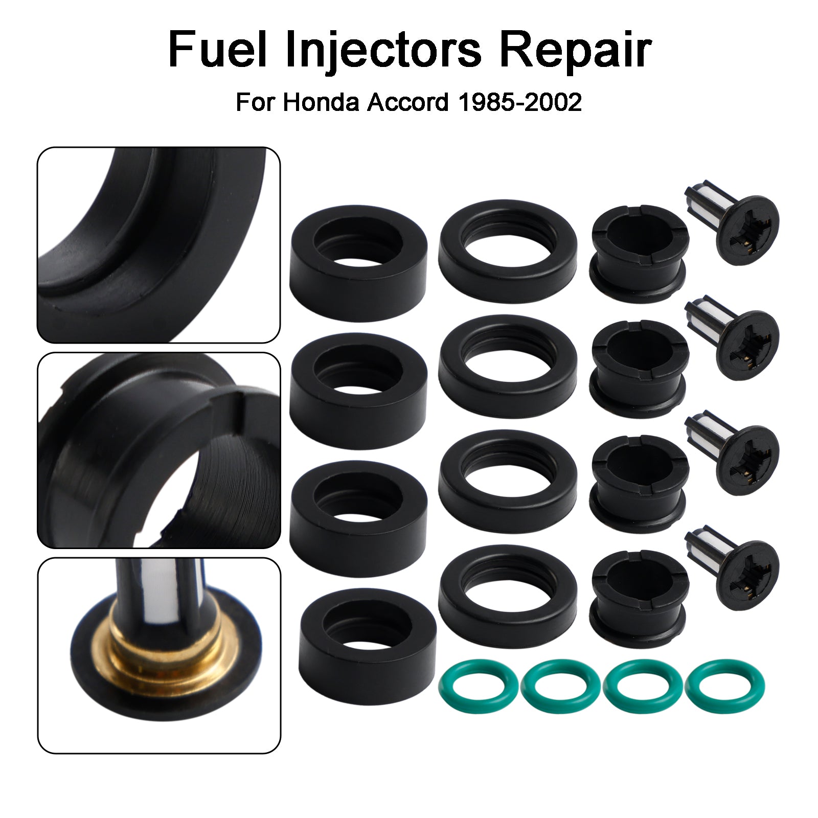 PALASER 1988-1991 Honda Crx Fuel Injector Repair Kit O-rings Seals - Image 3