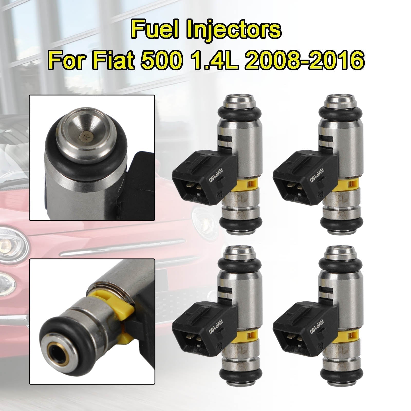 PALASER 2008-2016 Fiat Qubo 1.4L 4PCS Fuel Injectors IWP160 71792994 77363790 - Image 3