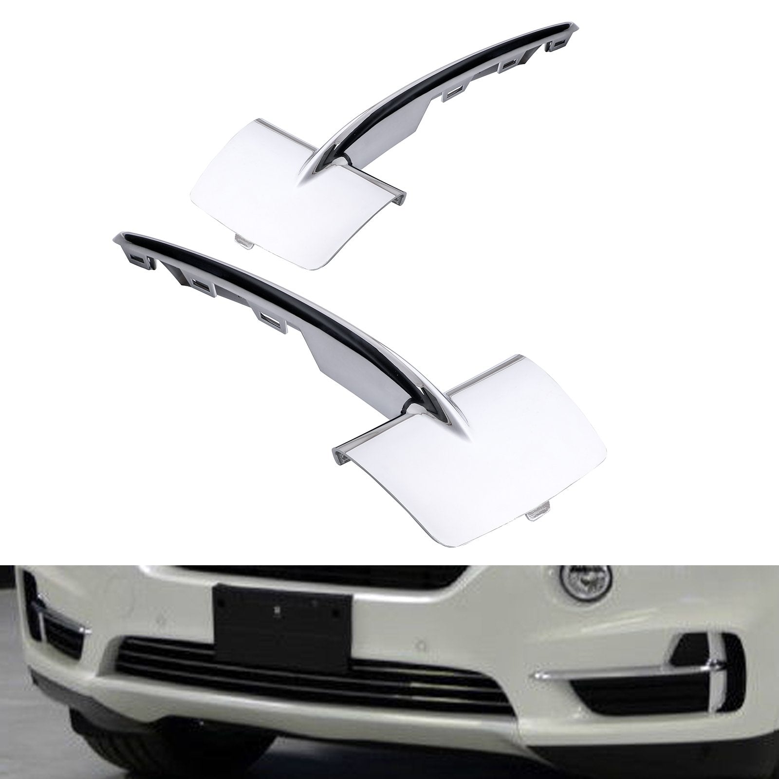 PALASER 2X Front Bumpe Lower Grille Trim Molding For 2014-2018 BMW F15 X5 51117325396 - Image 8