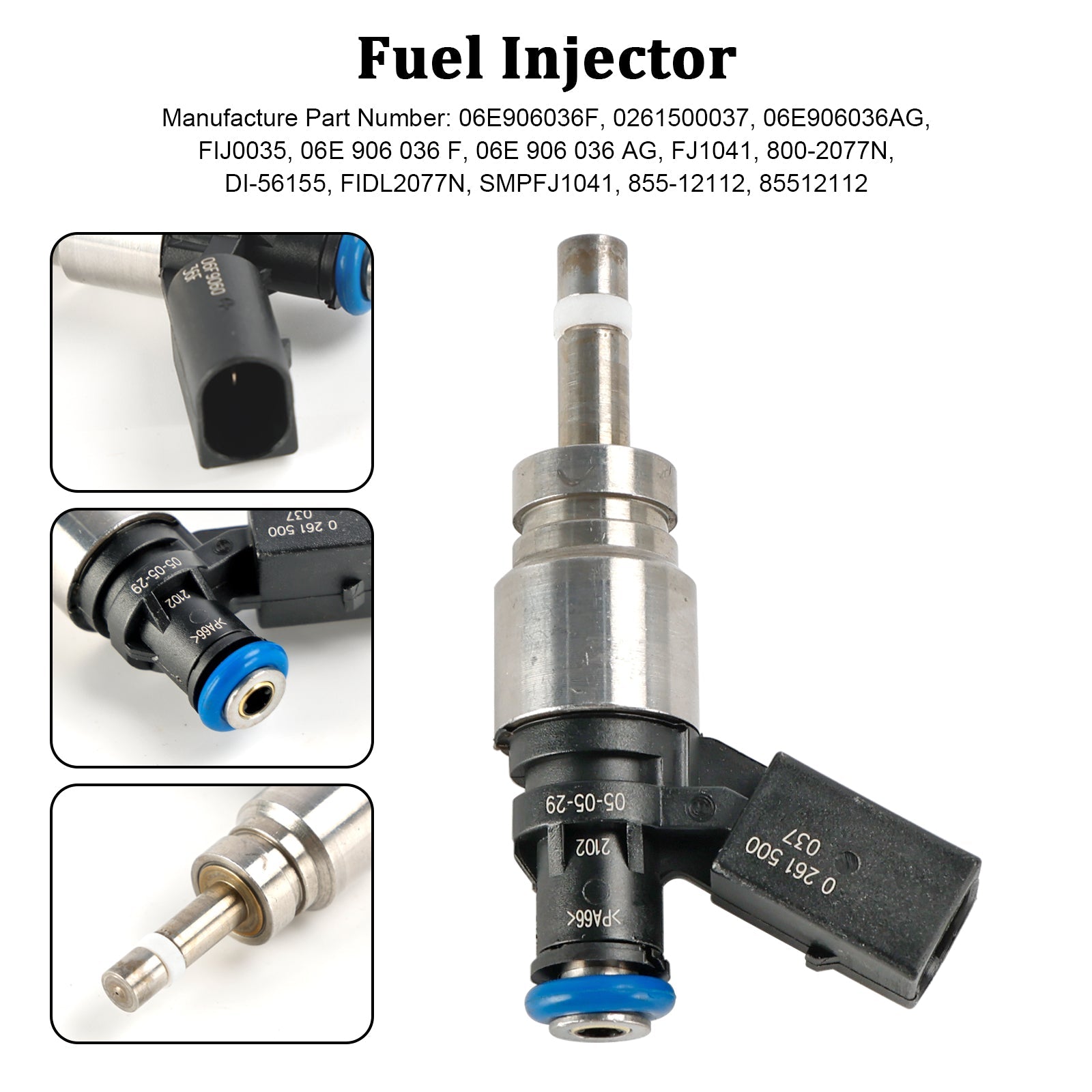 PALASER 2010-2011 Audi A6 3.2L Fuel Injector 06E906036F 0261500037 - Image 7