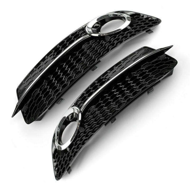PALASER ABS Front Fog Lamp Lower Grille Grill Cover Kit For 2013-2016 Audi Q5 - Image 4
