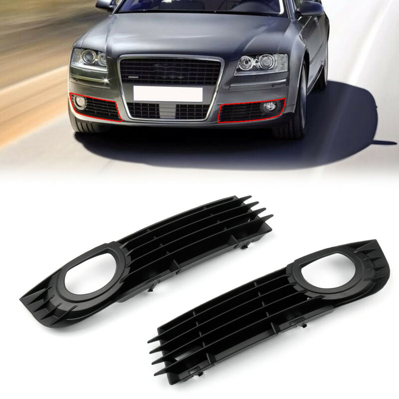 PALASER Front Grille Lower Fog Light Bumper Grill Left Right Pair For Audi A8 Quattro 06 07 08 4.2L 6.0L - Image 8