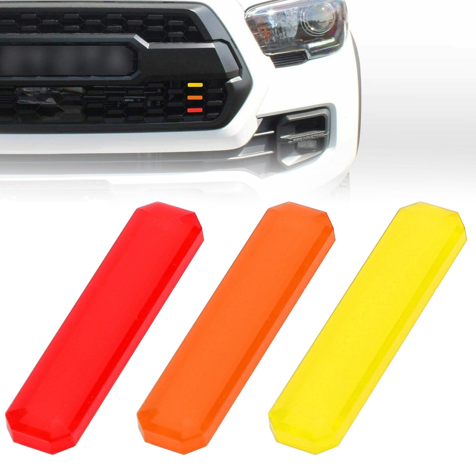 PALASER Tri-color Badge Front Grille Decal Sticker For Tacoma Trd Pro 2016-2020 - Image 3