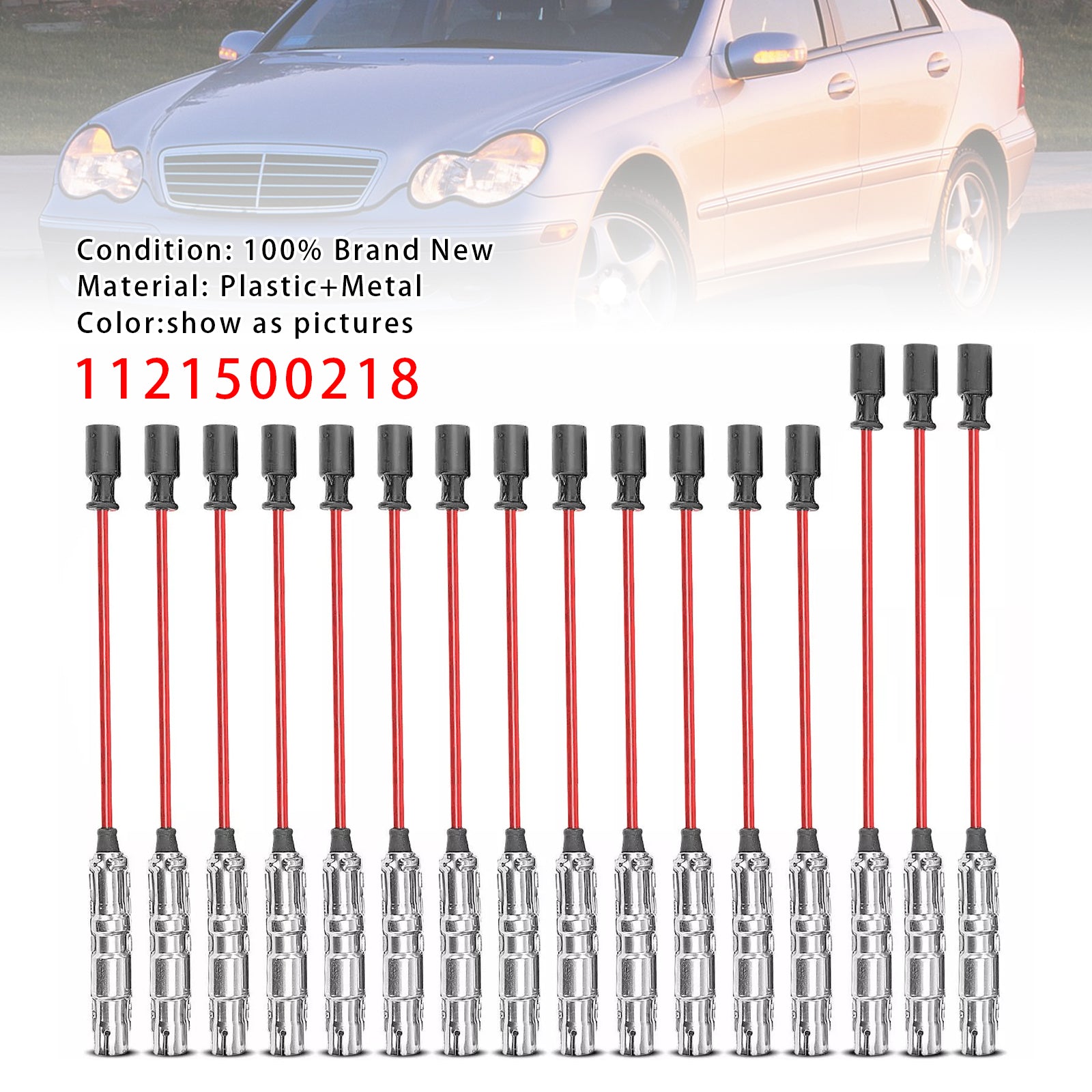 PALASER 16pcs Spark Plug Ignition Wire Set 1121500218 For Mercedes Benz Ml Slk 320 350 - Image 2