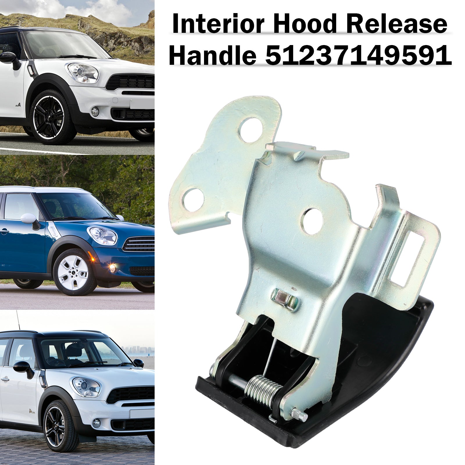 PALASER Hood Release Handle Lever 51237149591 For BMW Mini Cooper Countryman Paceman - Image 2