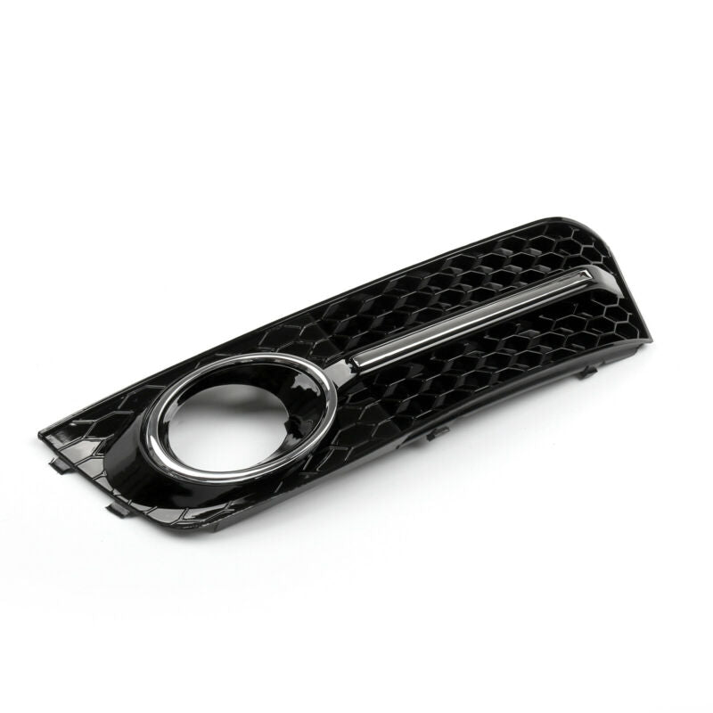 PALASER Lh+rh Chrome Honeycomb Fog Light Grille Grills For Audi A4 B8 09-12 - Image 4