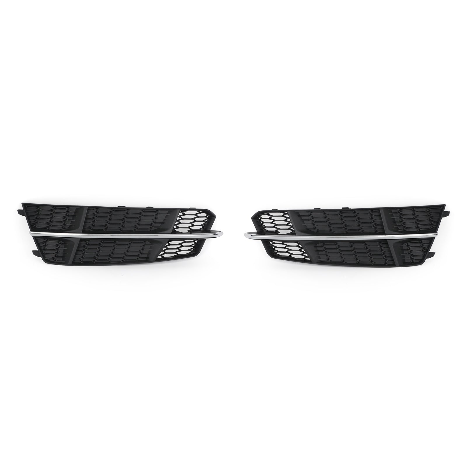 PALASER 2016-2018 Audi A6 C7 S-line Front Bumper Lower Grille Grill Black Chrome - Image 10