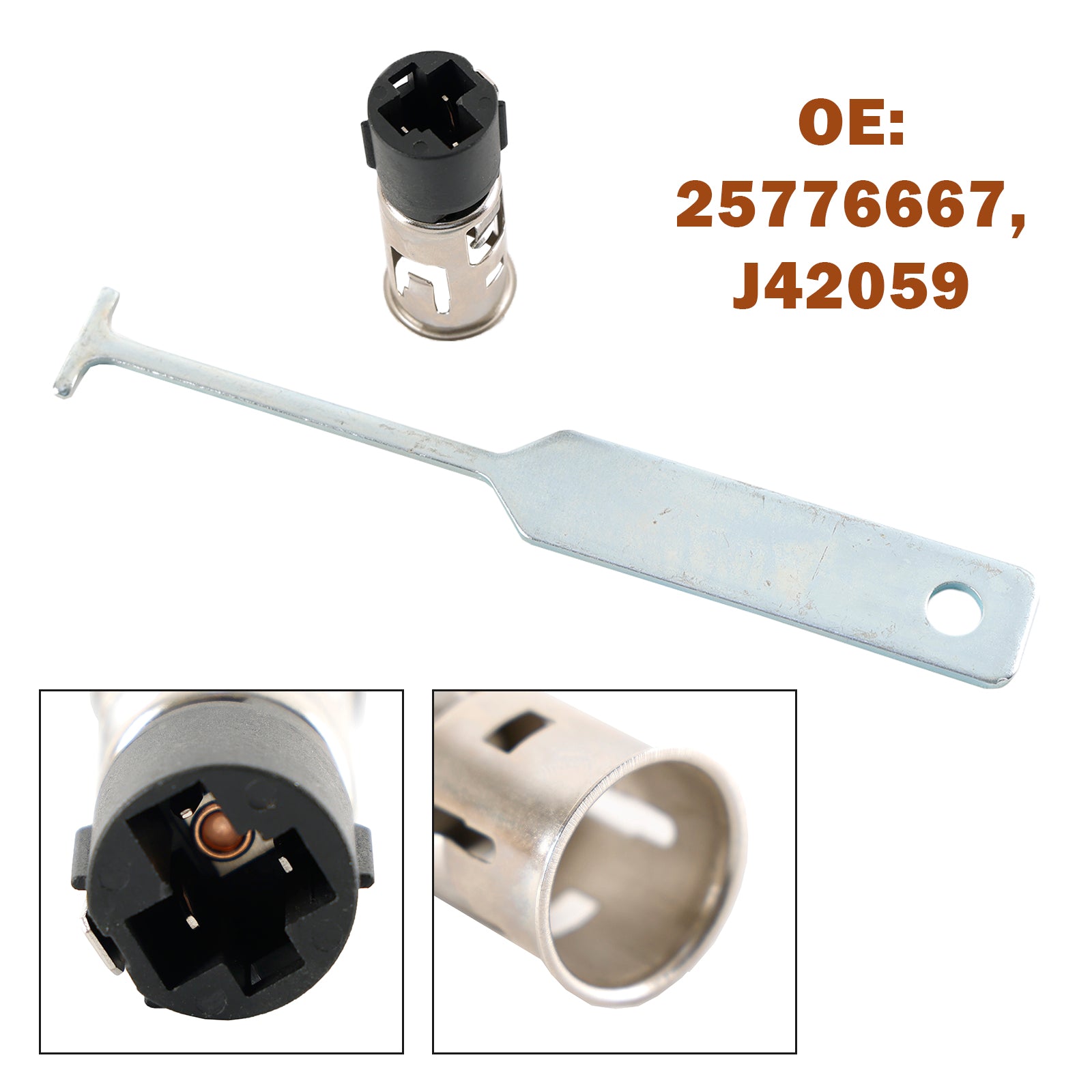 PALASER 1997-2011 Buick Cigarette Lighter Socket & Removal Tool Set 25776667 J42059 - Image 2