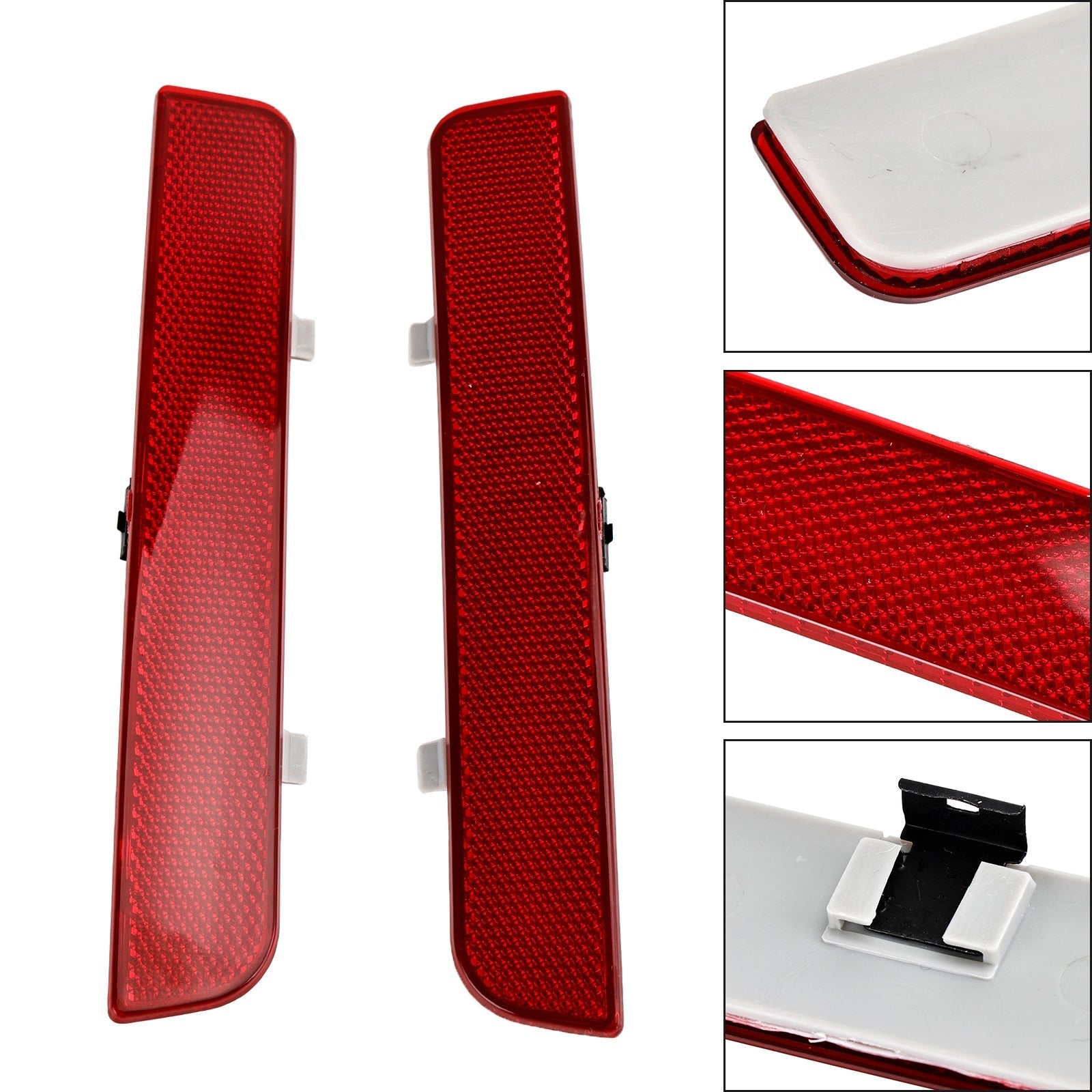 PALASER 2003-12 Land Rover Range Rover L322 2x Red Rear Bumper Reflector Stop Brake Light LR006348 LR006349 - Image 6