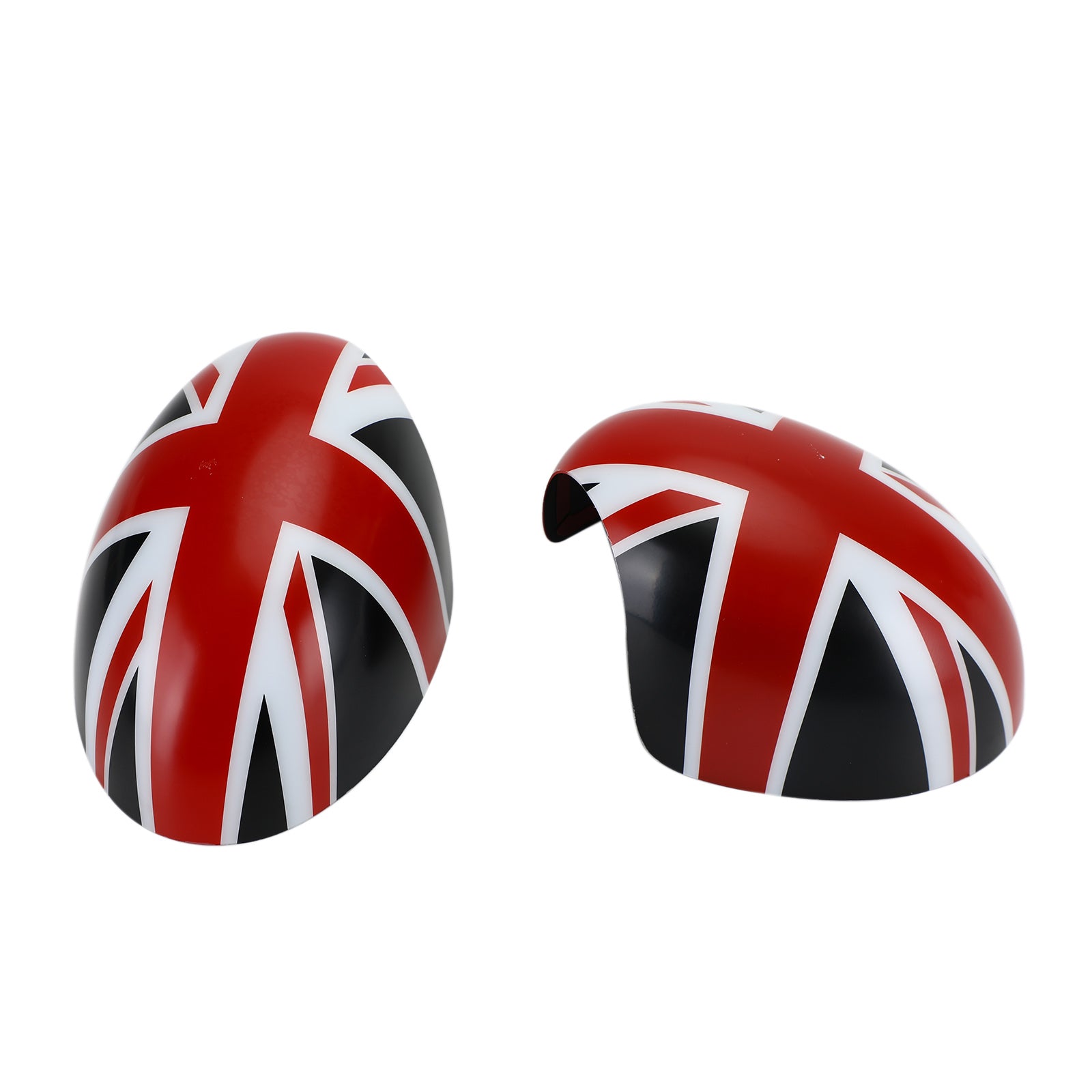 PALASER Mini Cooper R55 R56 R57 Black/red 2 X Union Jack Uk Flag Mirror Covers - Image 5
