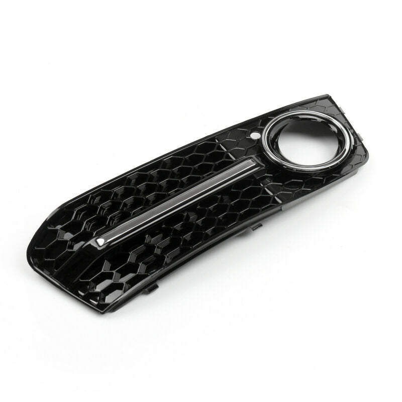 PALASER Lh+rh Chrome Honeycomb Fog Light Grille Grills For Audi A4 B8 09-12 - Image 5