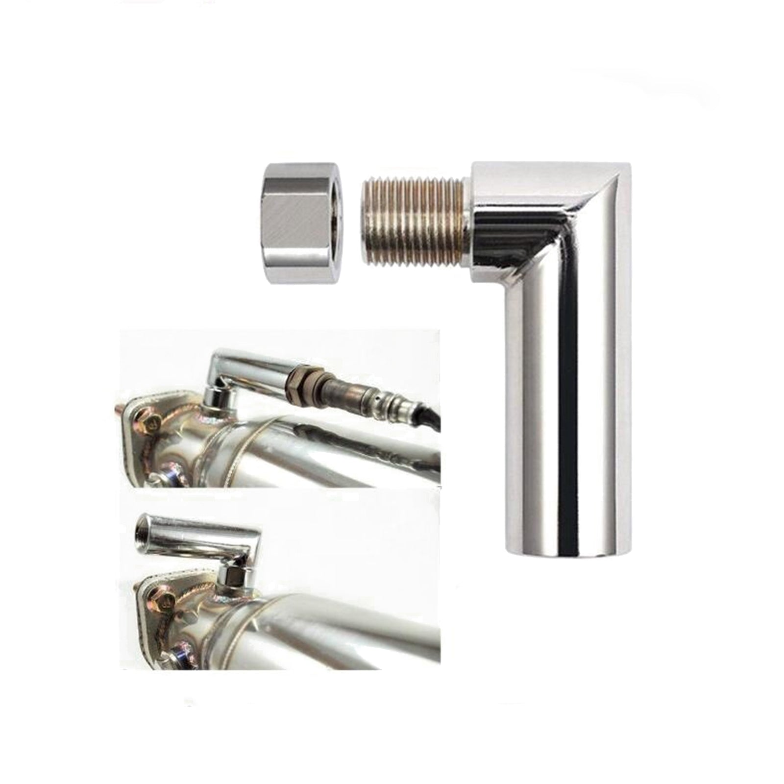 PALASER M18*1.5 90 Degrees Oxygen Spacer Sensor Angled Extender O2 Bung Extension - Image 8