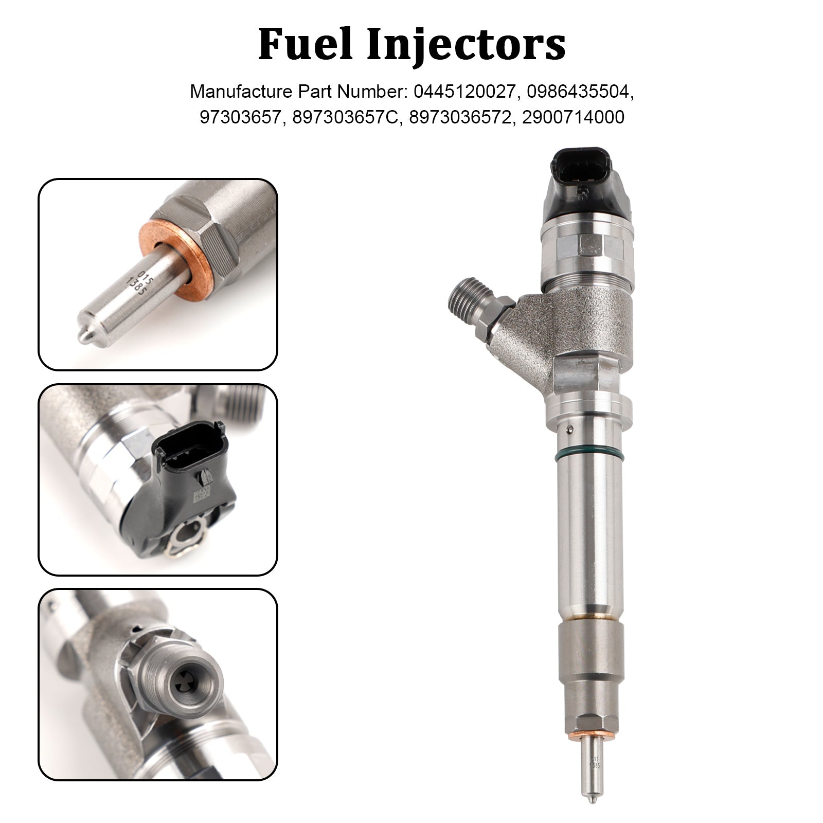 PALASER 2004.5-2005 GMC Sierra 2500/3500 6.6L V8 Lly 1PCS Fuel Injector 0986435504 - Image 10