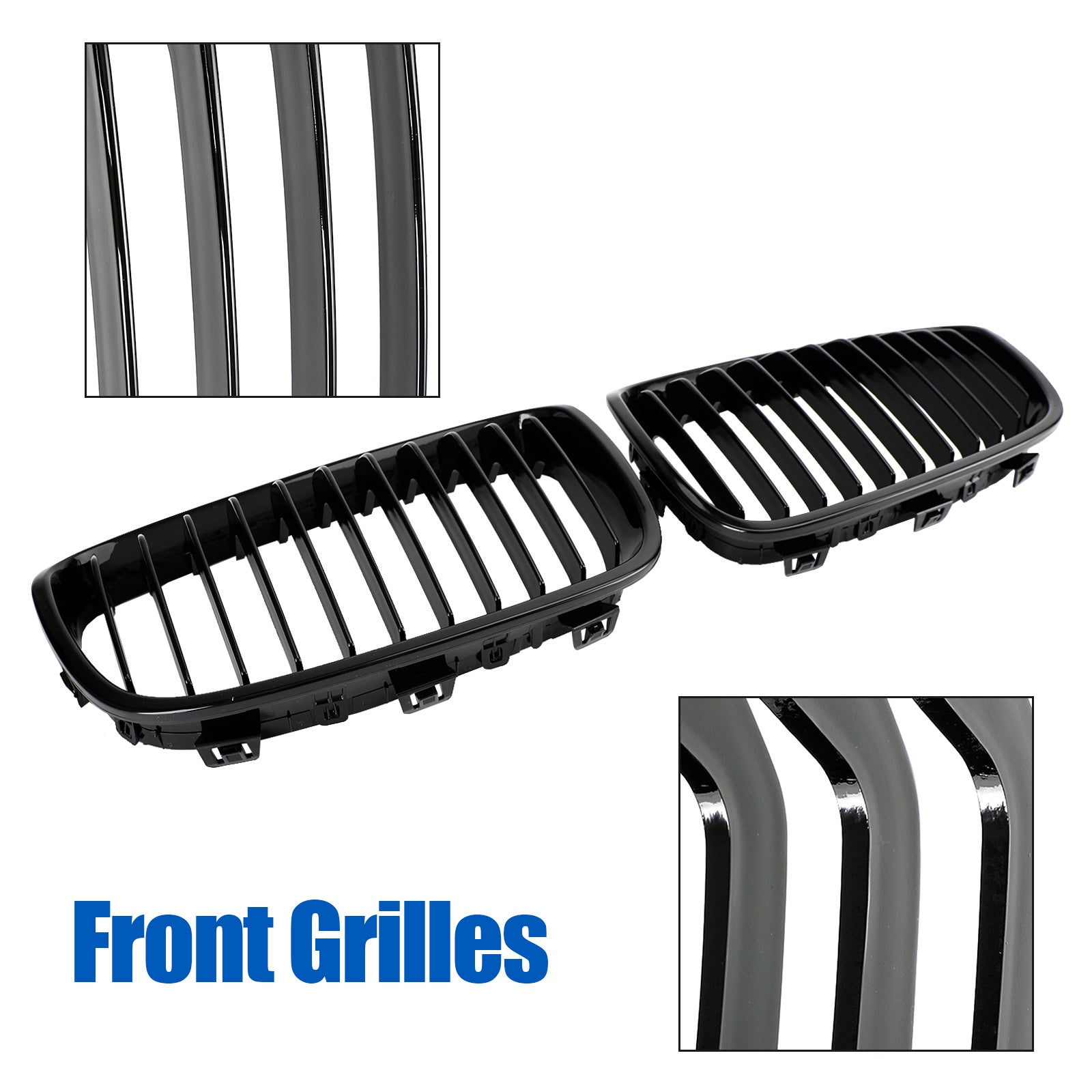 PALASER 12-14 BMW 1-Series F20 F21 3-Door Pre-facelift 2PCS Front Bumper Kidney Grill 551137239021 51137262119 - Image 11