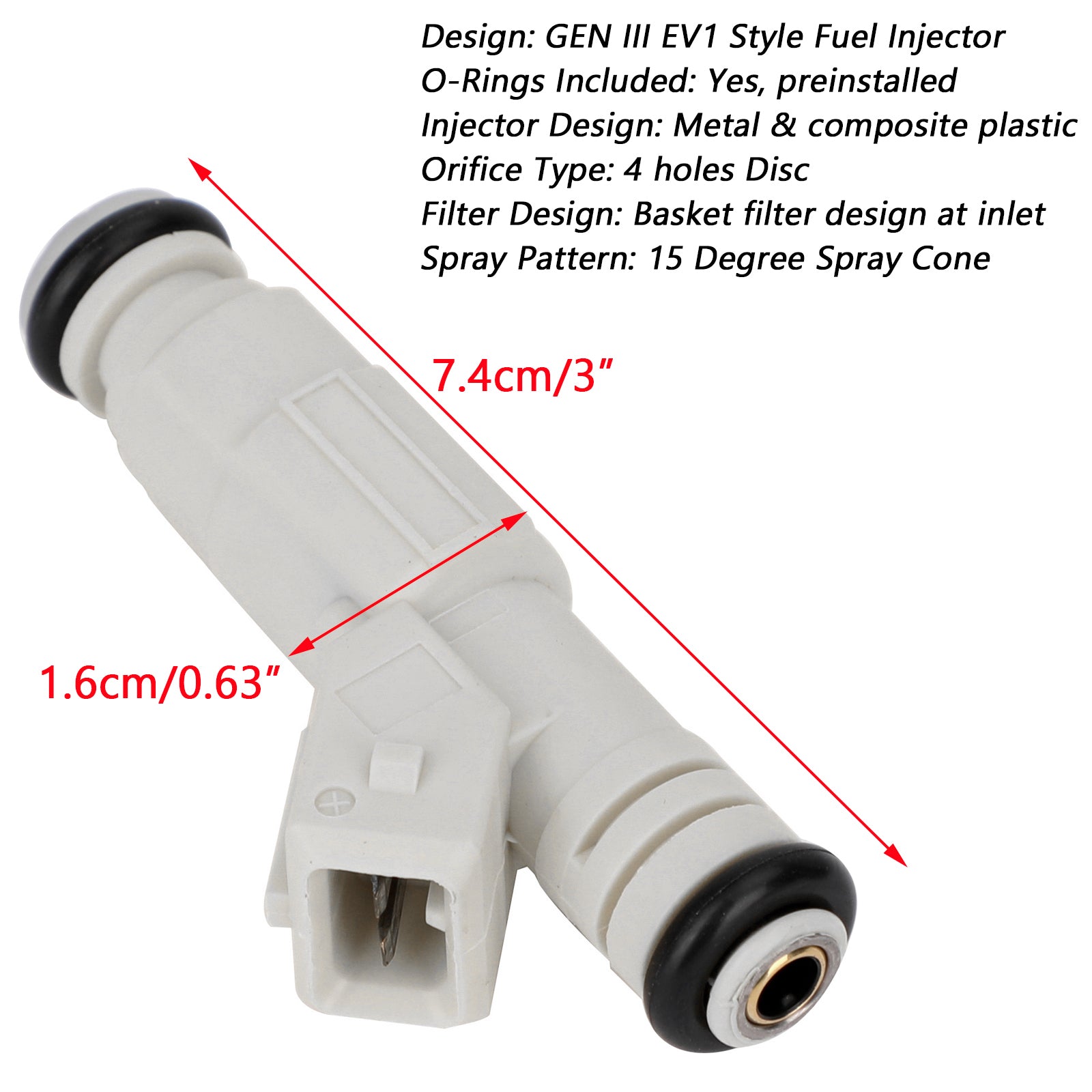 PALASER Ford Gm LS1 LT1 5.0L 5.7L 380cc 0280155868 0280155737 0280155811 1PCS New 36lb Fuel Injectors - Image 2