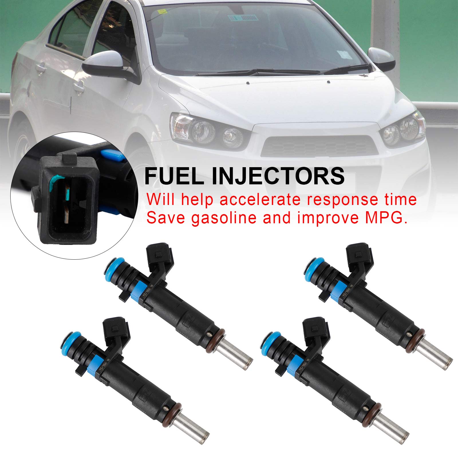 PALASER 2012-2015 Chevrolet Sonic 1.8L Fuel Injectors 55570284 2173433 FJ1153 - Image 4