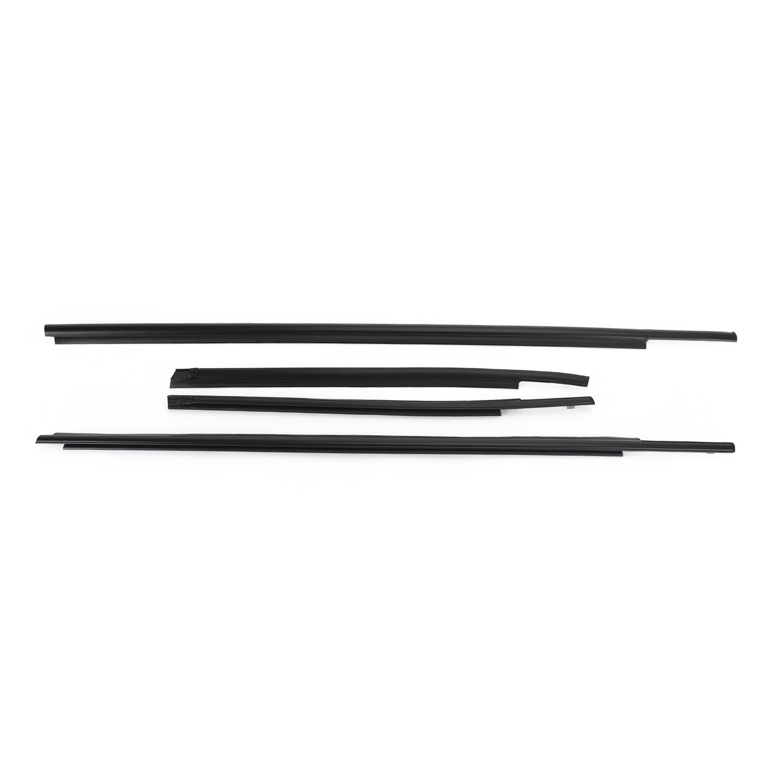 PALASER 07-20 Toyota Tundra Double Cab 4x Car Outside Window Weatherstrip Seal Belt Moulding 68160-0C020 68210-0C020 68163-0C010
