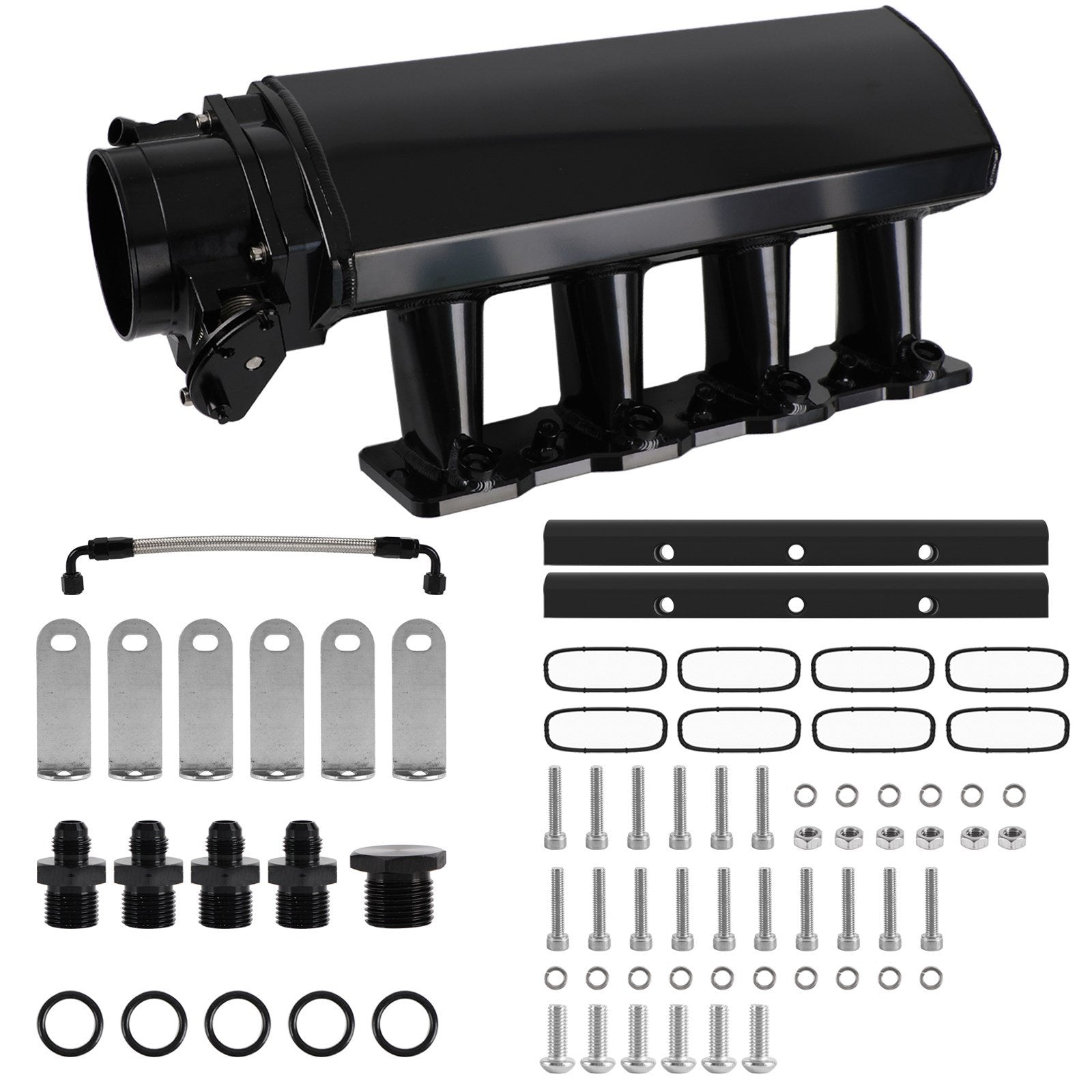 PALASER 97-04 Corvette 01-04 Z06 102Mm Intake Manifold W/ Fuel Rails Cathedral Port For Ls1 Ls2 Ls6 6.0L 5.3L 4.8L
