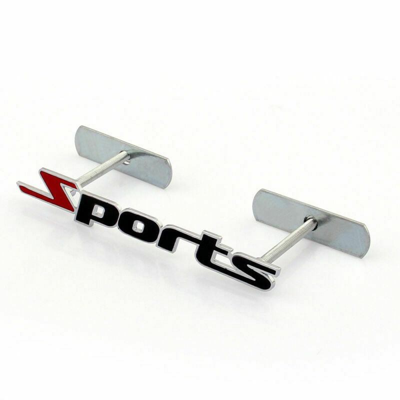 PALASER 3D Metal Front Grille Grill Badge Emblem Decals Hood Car Sports Black