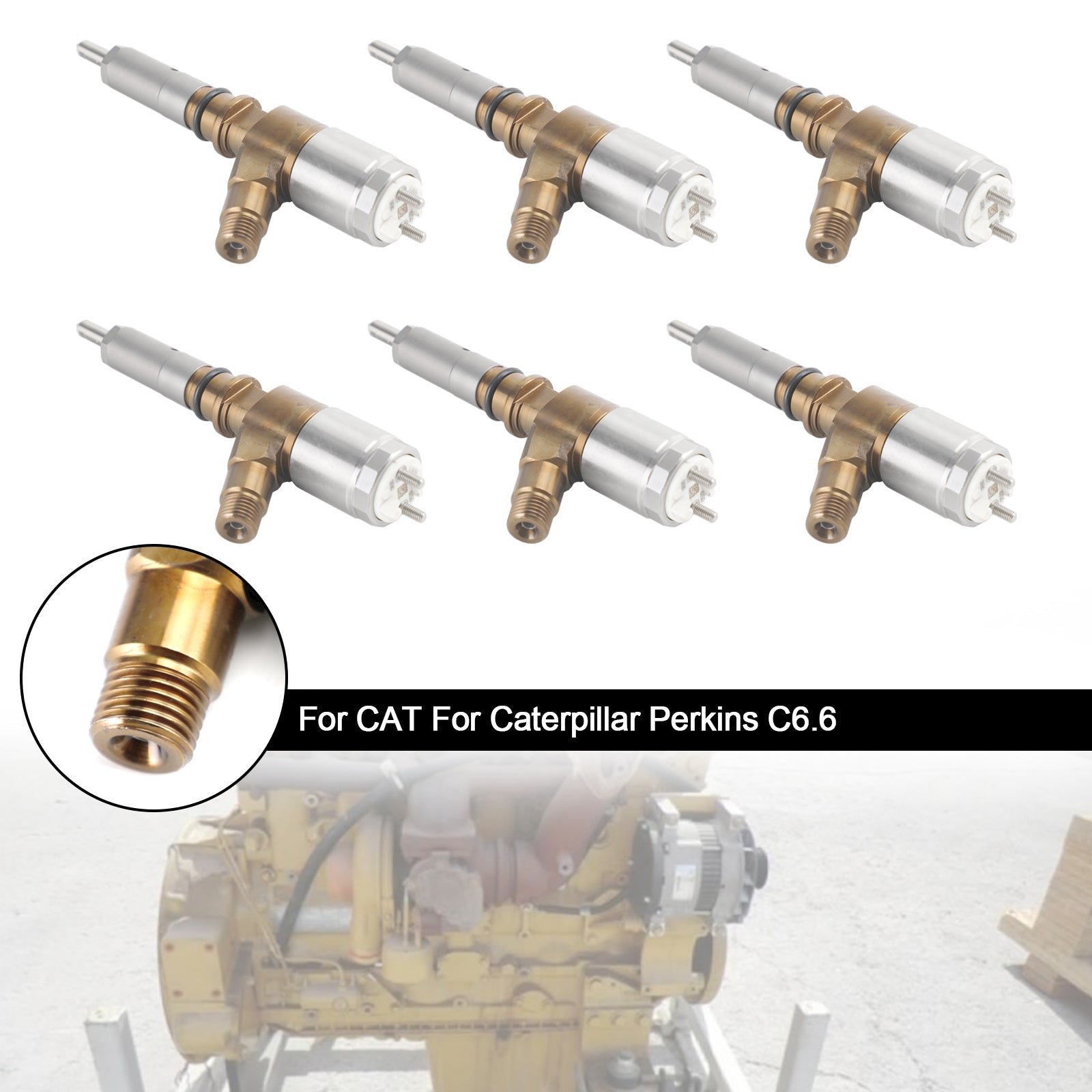PALASER Cat For Caterpillar Perkins C6.6 6PS Fuel Injectors 306-9390 2645A749 320-0690 - Image 9