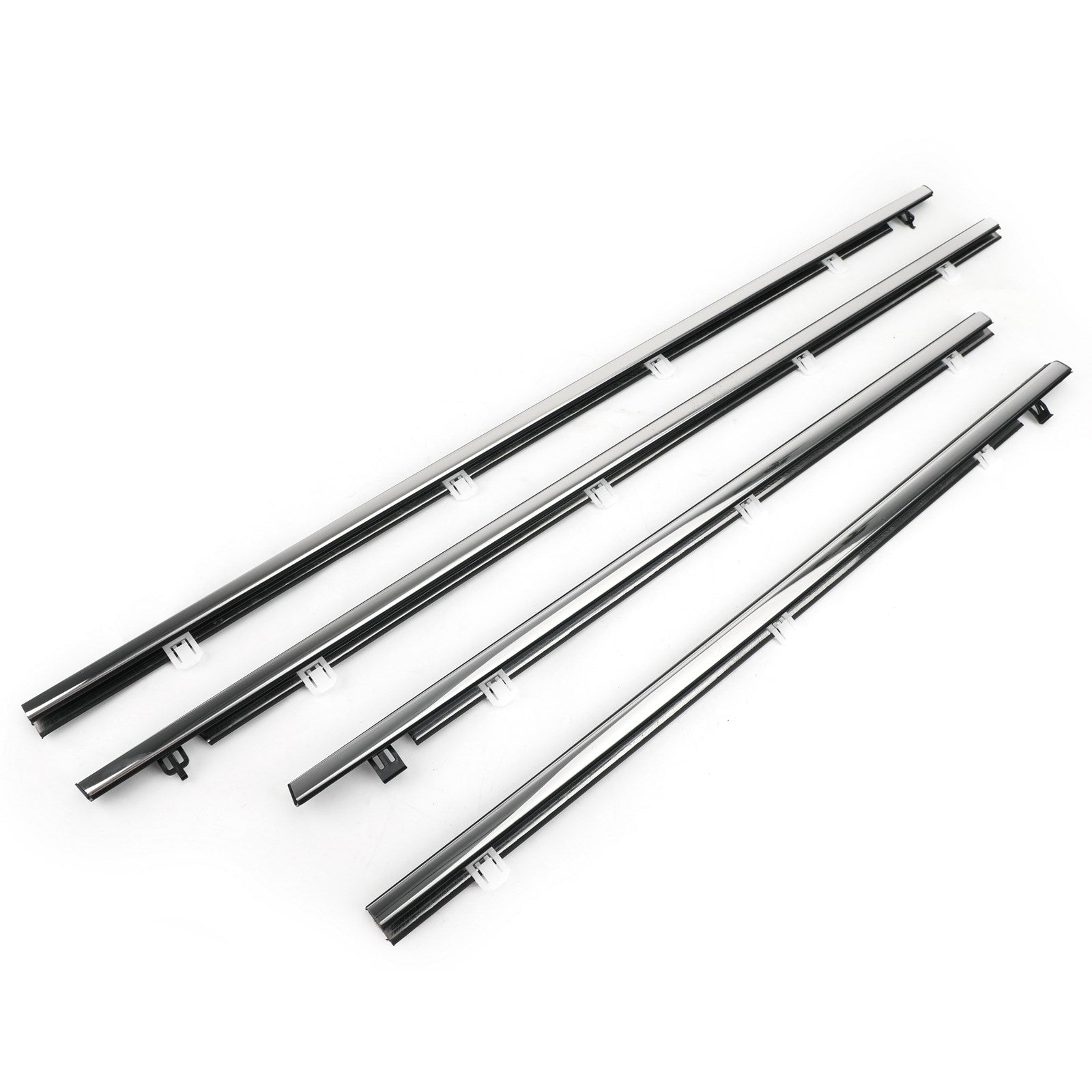 PALASER 4x Car Outside Window Weatherstrip Seal Belt Moulding For Acura Tsx 2009-2014 - Image 11